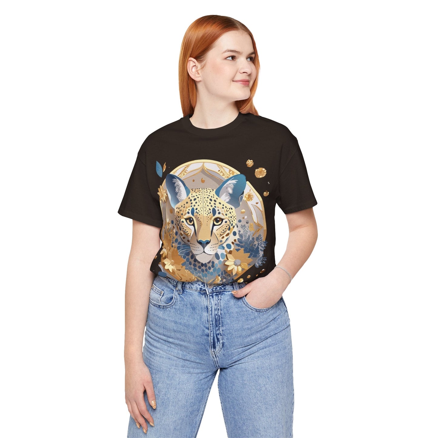 Adelpha Medallion Graphic Tee Unisex Short Sleeve Vintage Inspired Art Design Premium Cotton Jersey