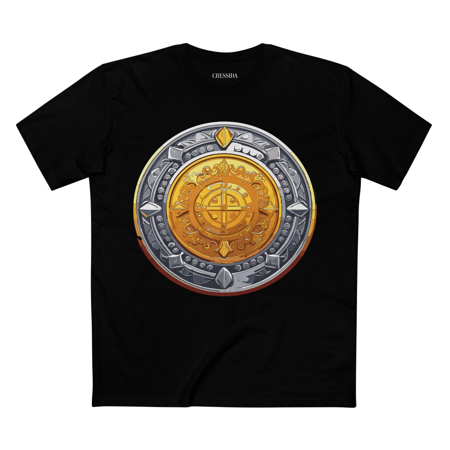 Antique Gold Coin Graphic Design T-Shirt Unisex 100 Cotton With Golden Print Artwork Tee 4