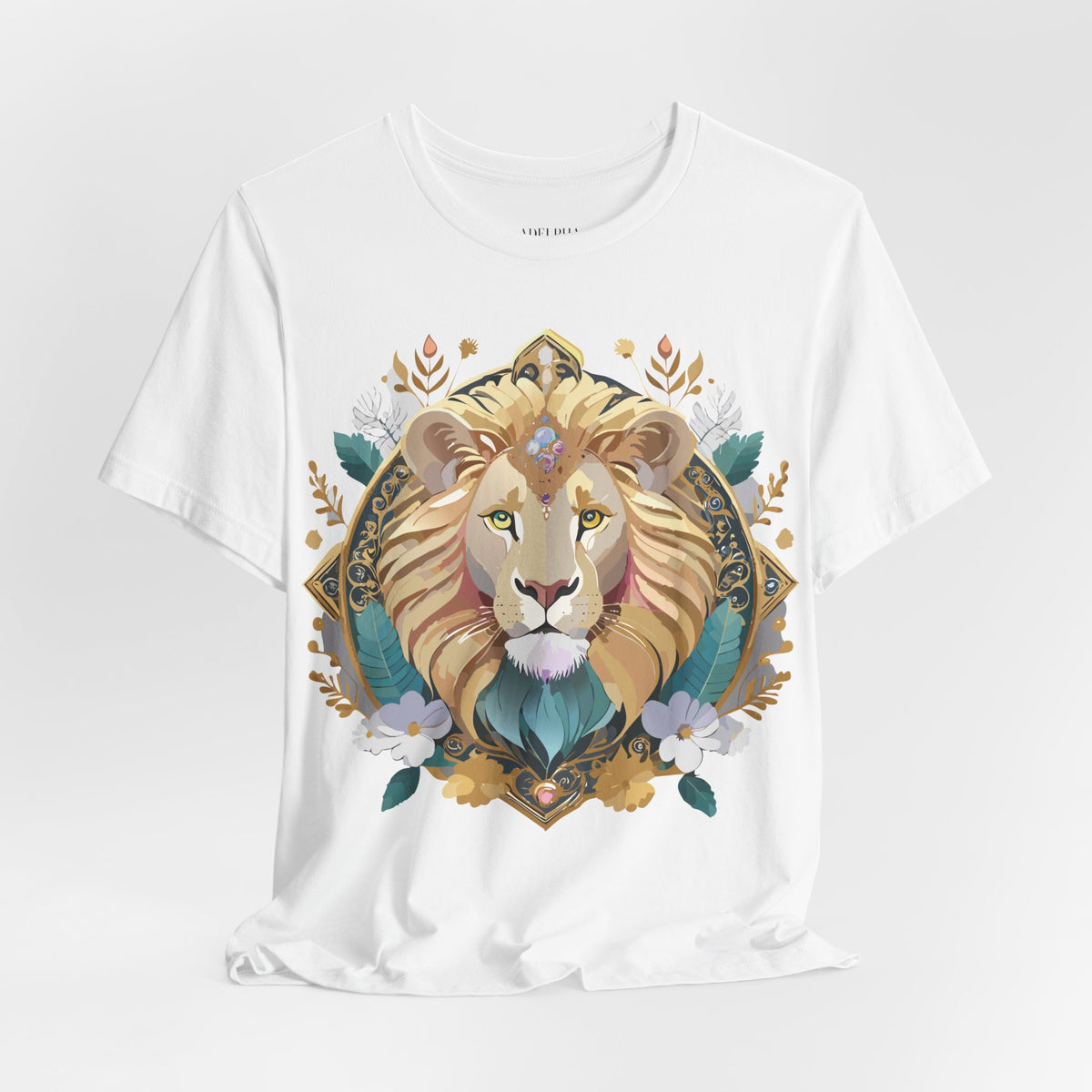 Medallion Graphic Unisex Cotton Bella+Canvas Tee with Art Design d36