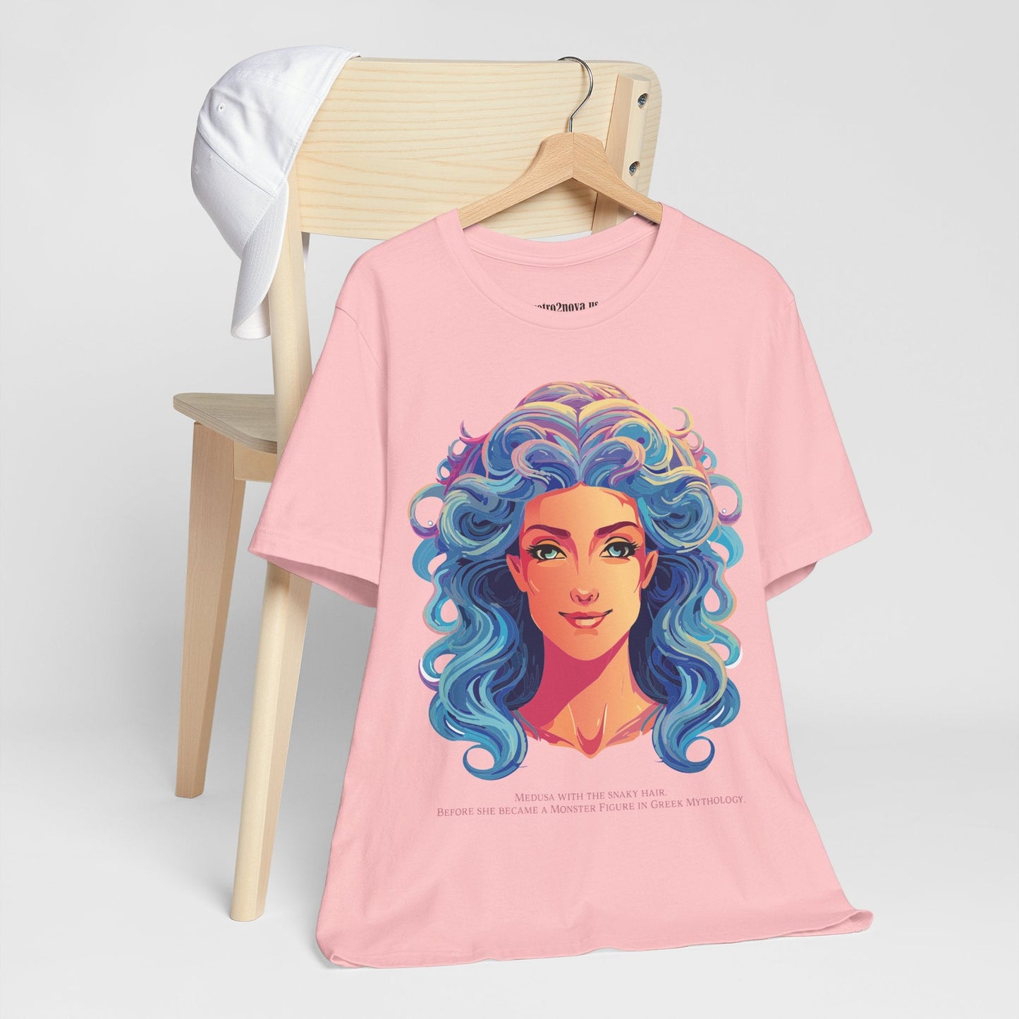 Goddess Medusa Graphic Cotton T Shirt Unisex Jersey Short Sleeve Original Artwork By Retro2Nova