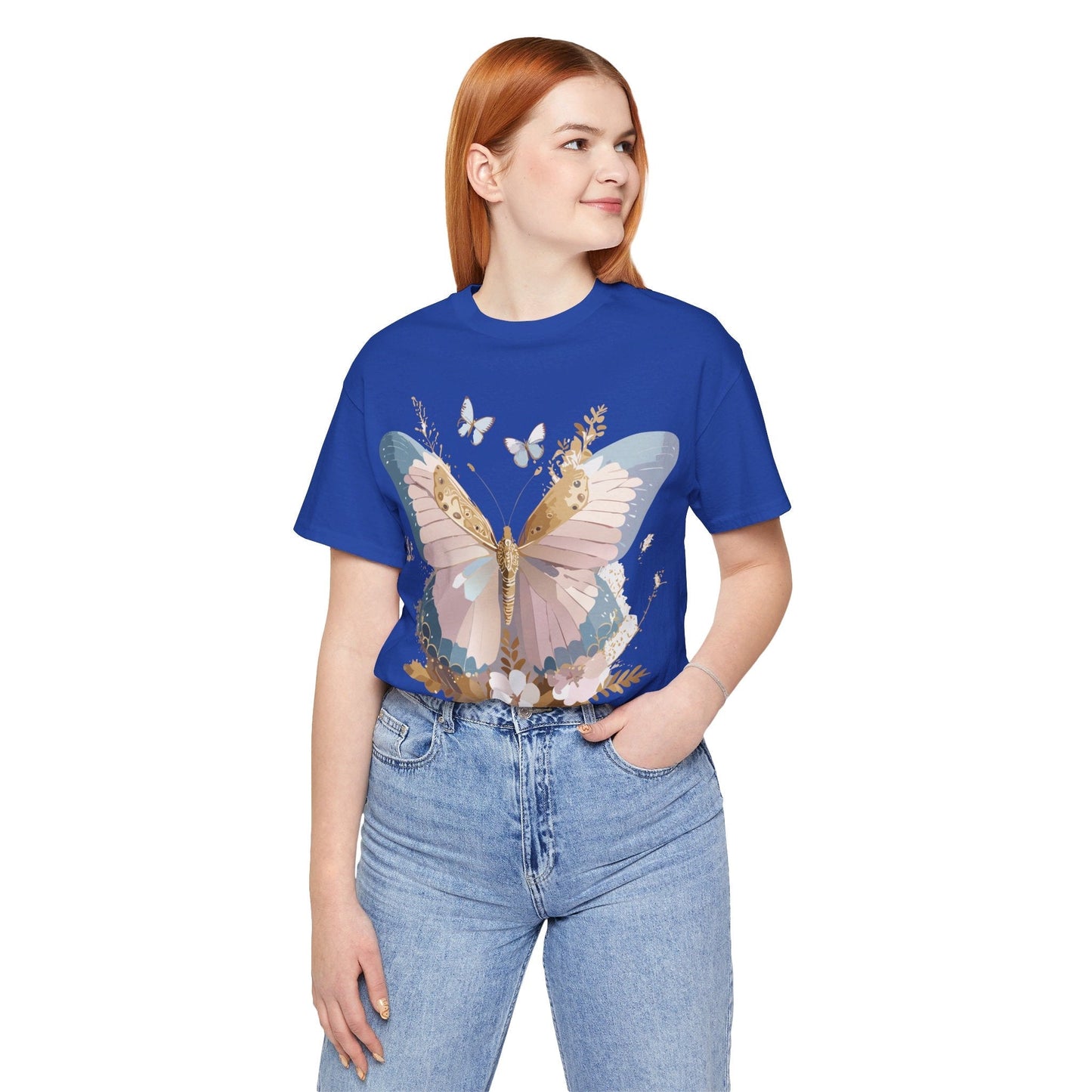 Butterfly Graphic Tee Unisex Short Sleeve Art Design By Adelpha
