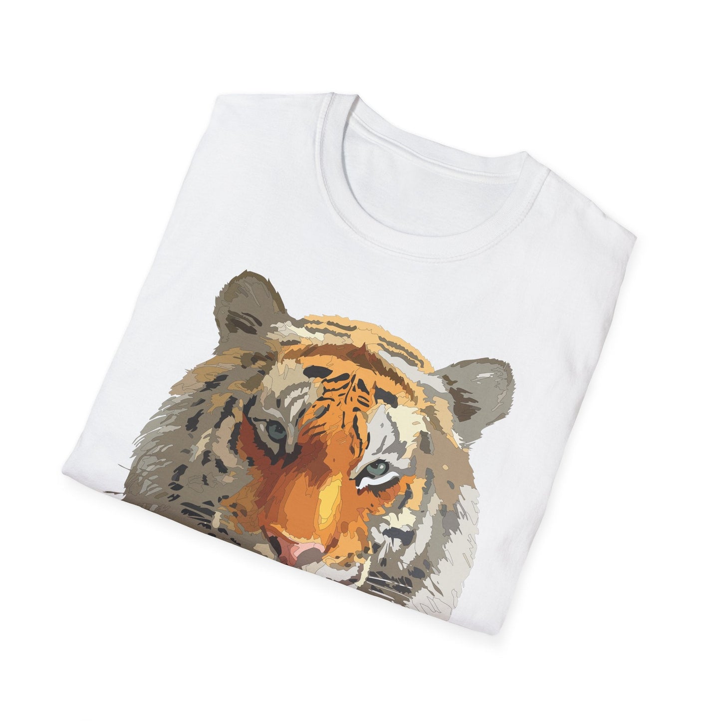 Unisex Tiger Shirt Animal Print Tee Gildan Softstyle Cotton Quality