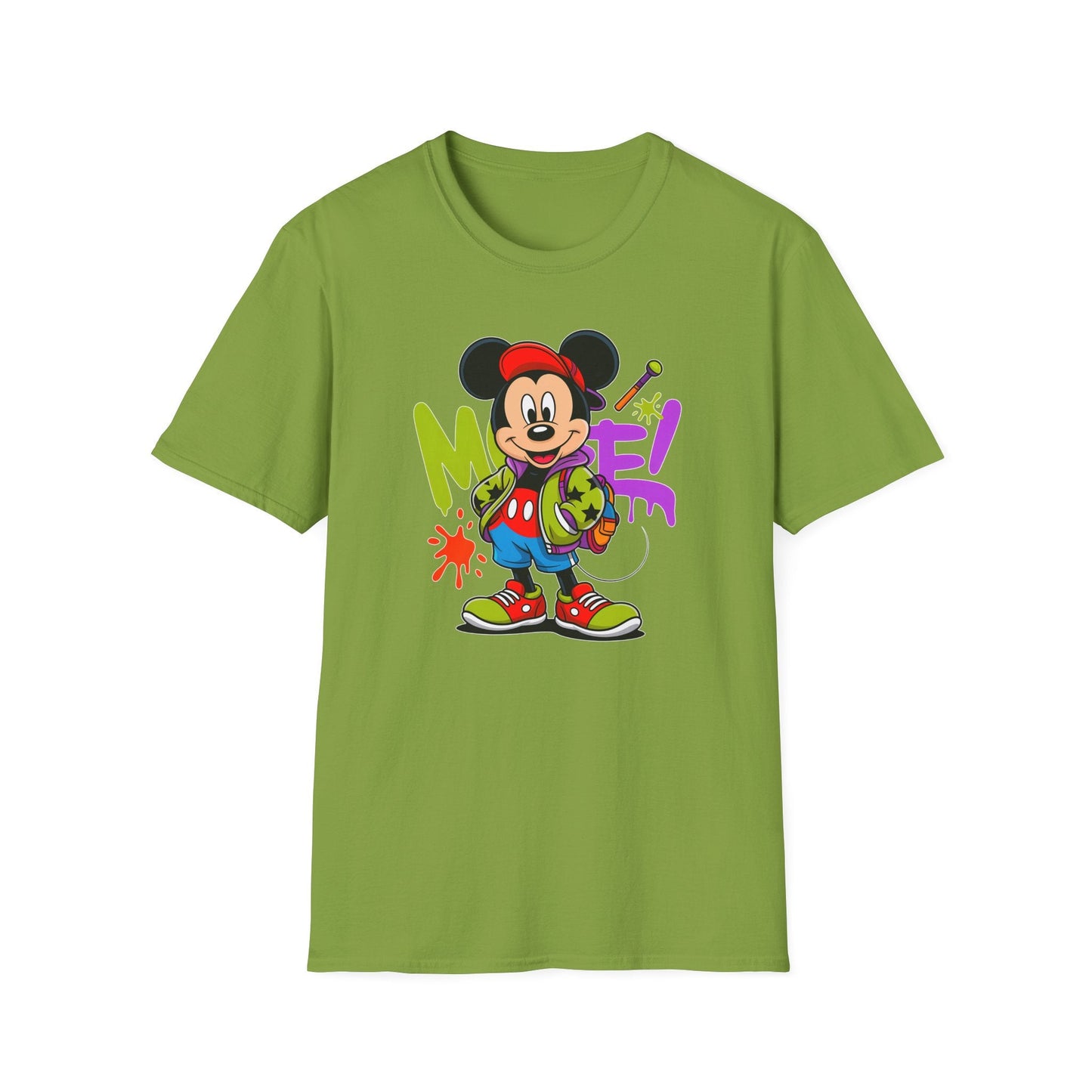 Unisex Cartoon T Shirt with Animation Design Funny Animals Tee Gildan Softstyle 64000