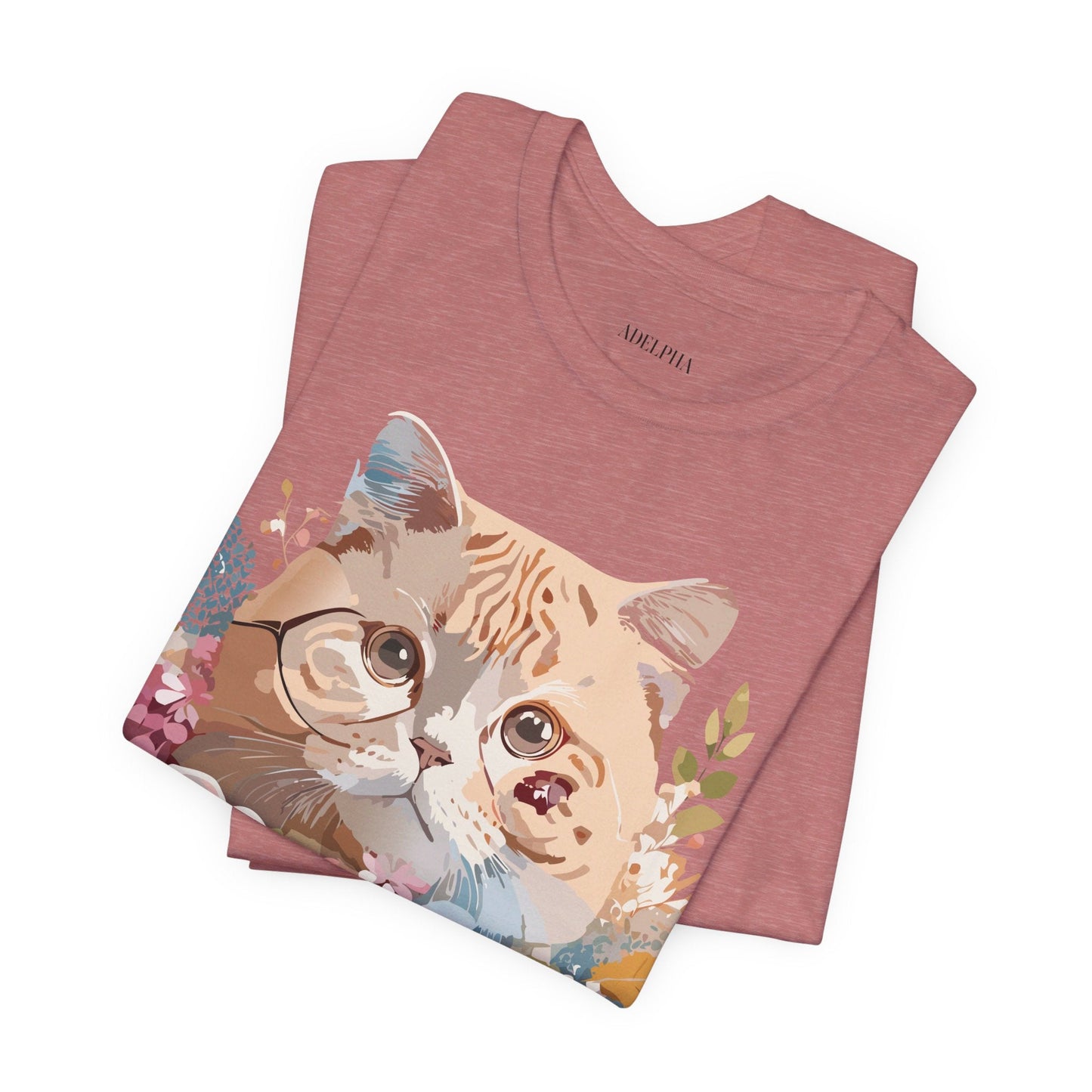 Cat Graphic Tee Unisex Vintage Inspired Shirt By Adelpha Original Artwork