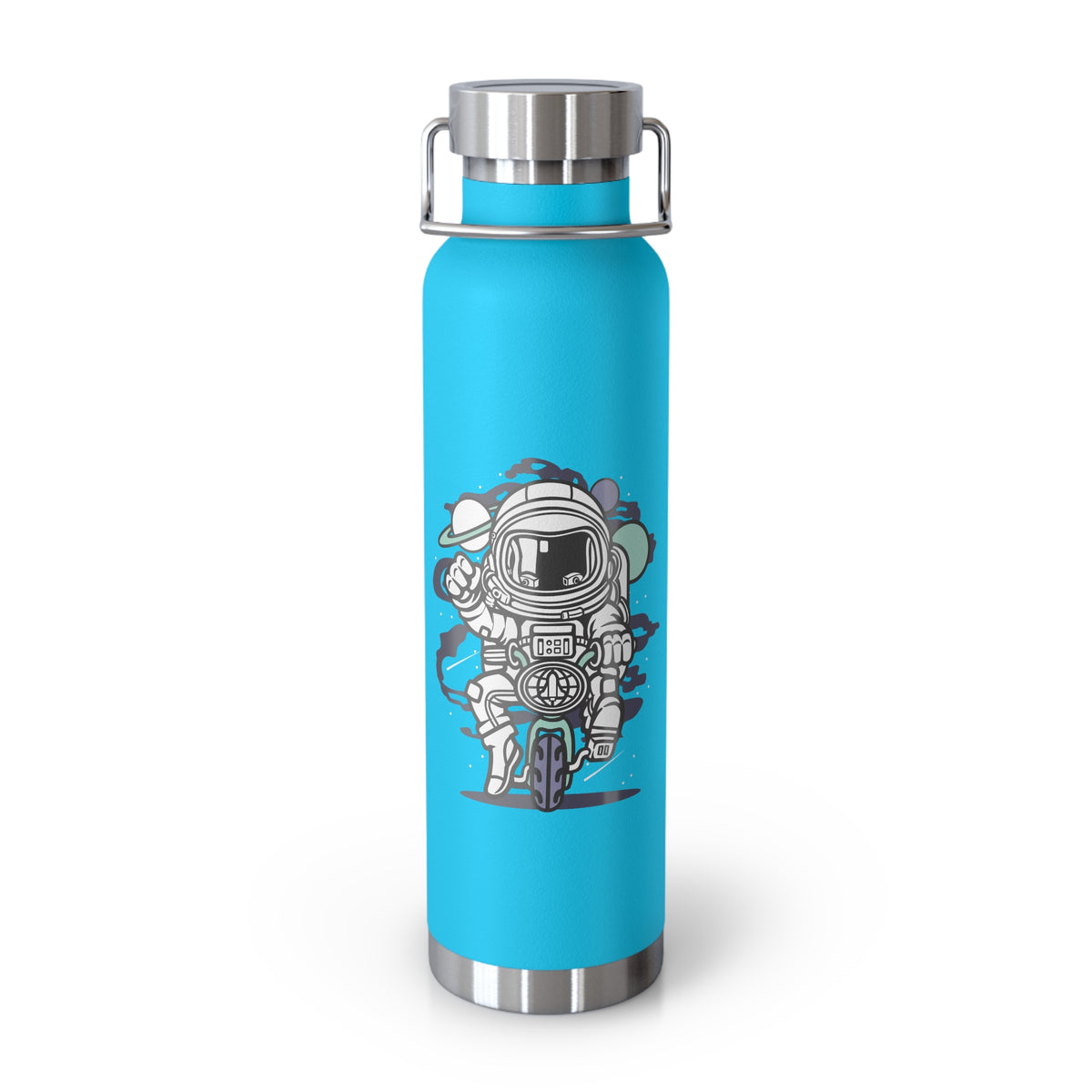 22oz Copper Insulated Water Bottle with Cartoon Design - CV58