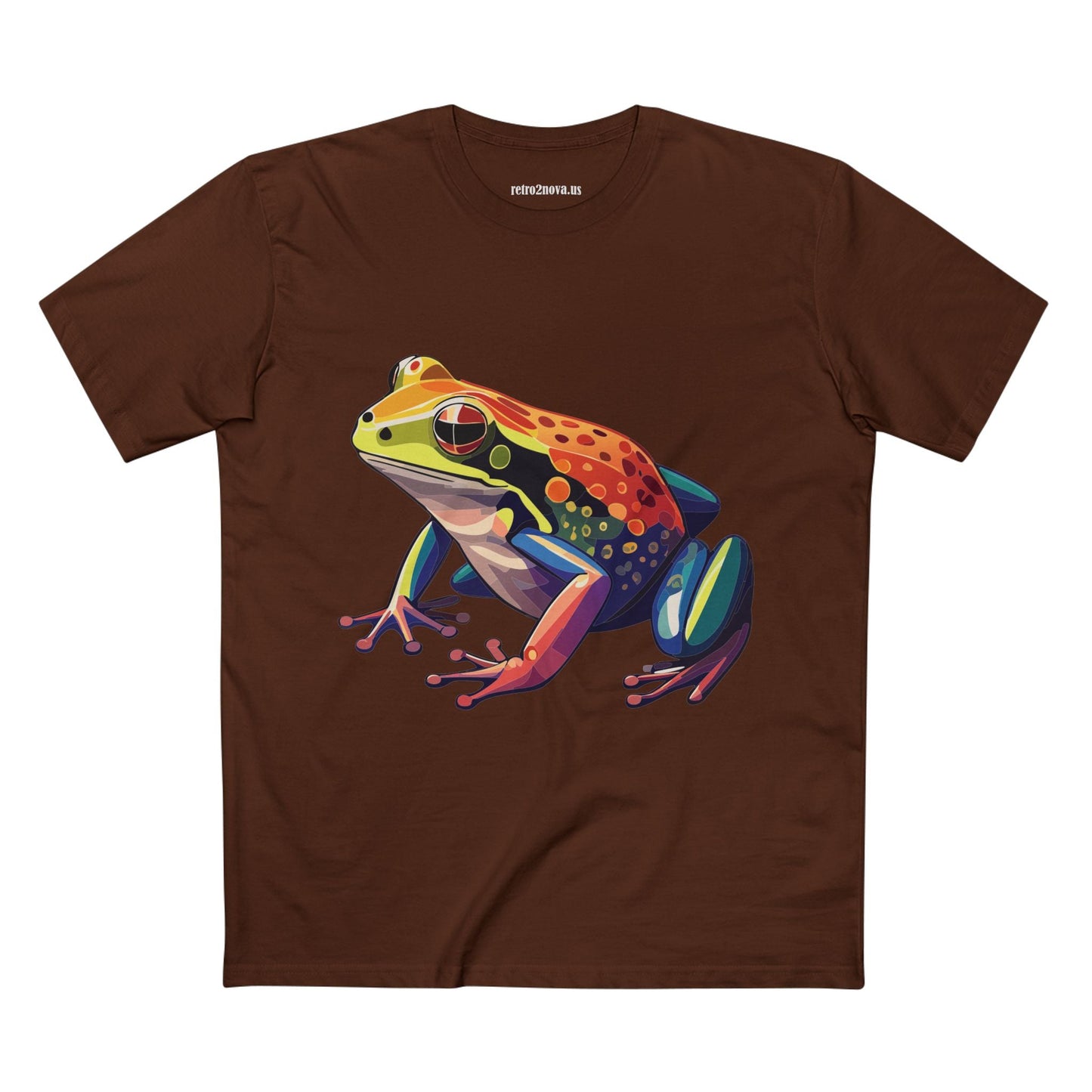 Unisex Premium Cotton Tee Frog Animal Shirt Original Art Design Retro2Nova Art Collection Exclusives