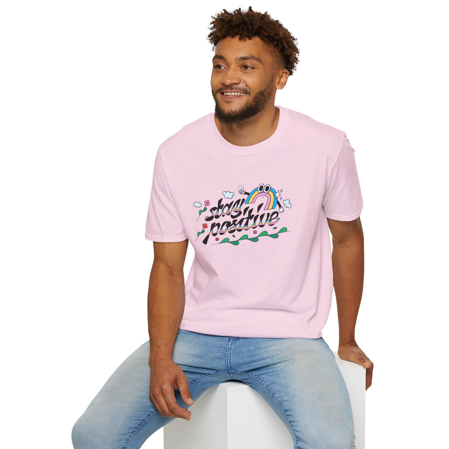 Positive Slogan T Shirts Unisex Softstyle Tee With Positive Words And Good Quotes Gildan 64000