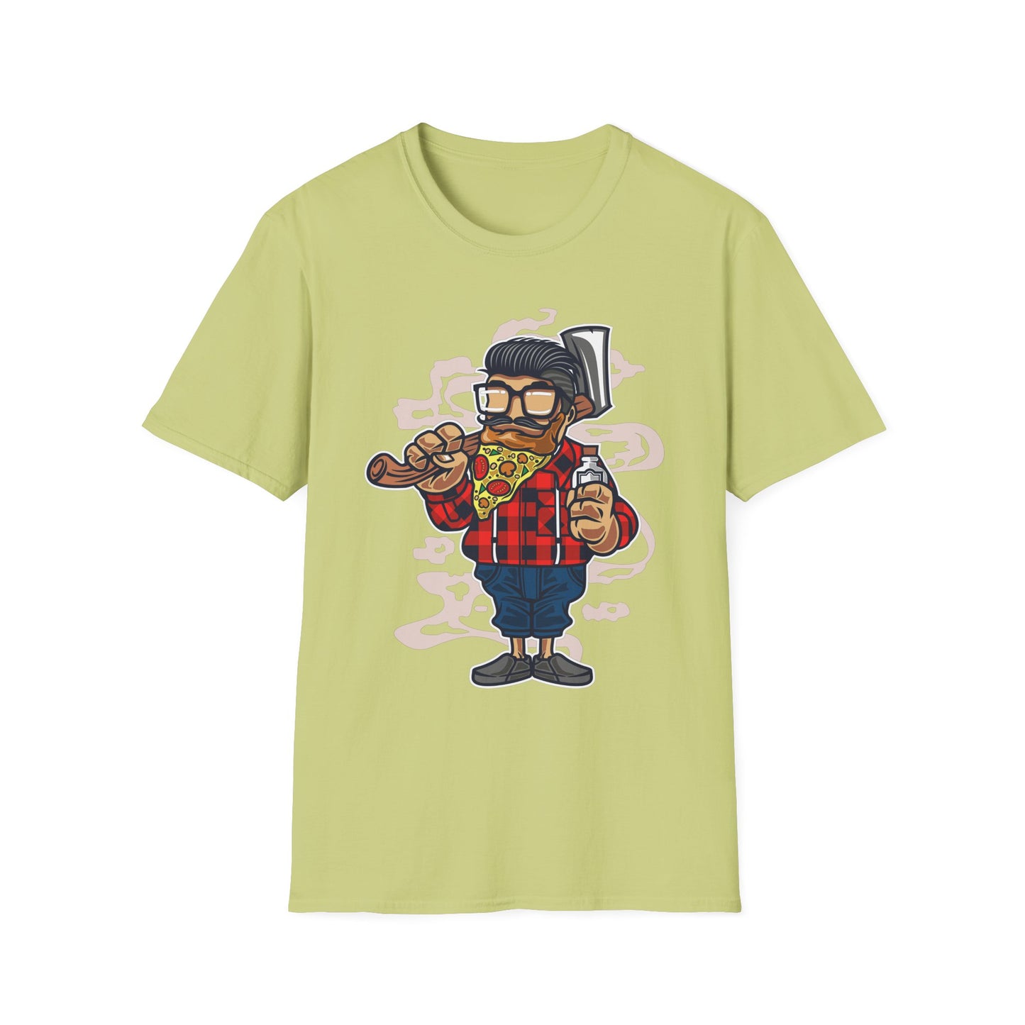 Unisex Cotton T-Shirt with Cartoon Graphic Design