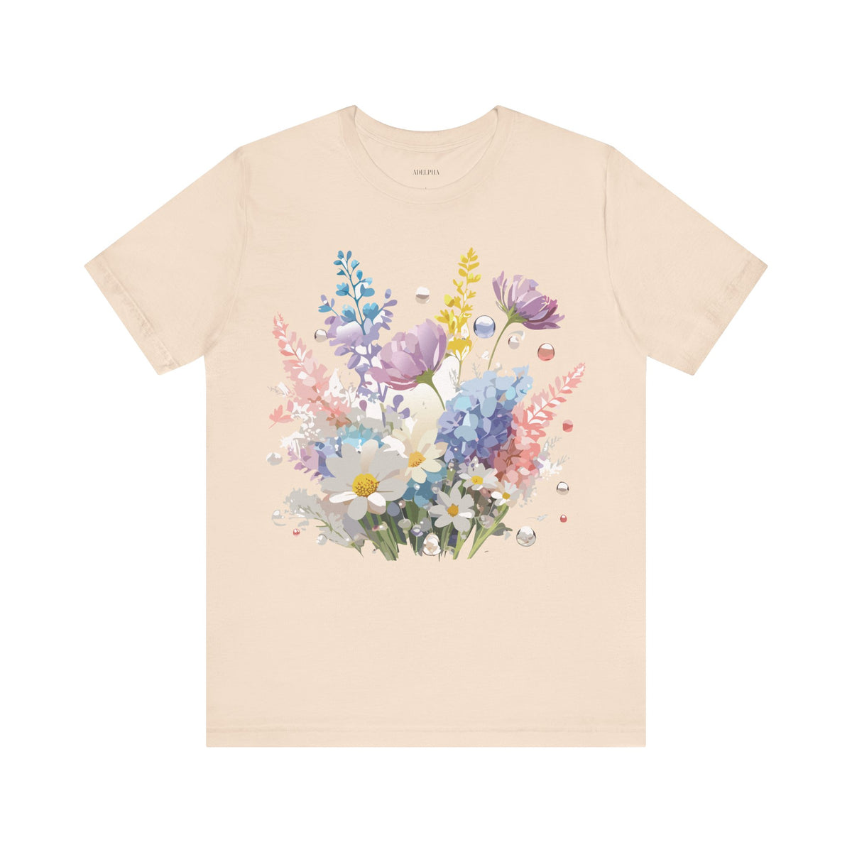 Floral Graphic Tee Shirt - Bella+Canvas Unisex 100 Cotton 6