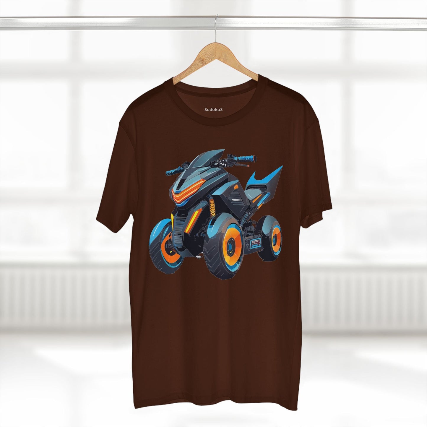 Moto Bike Graphic Unisex 100 Cotton Staple Tee 15