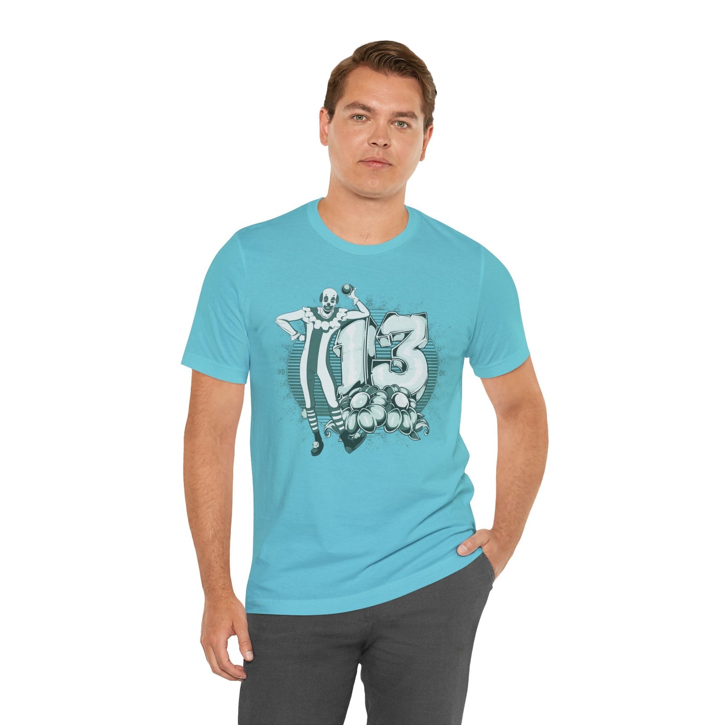 Vintage Clown Graphic Illustration Unisex Cotton T-Shirt Art-39