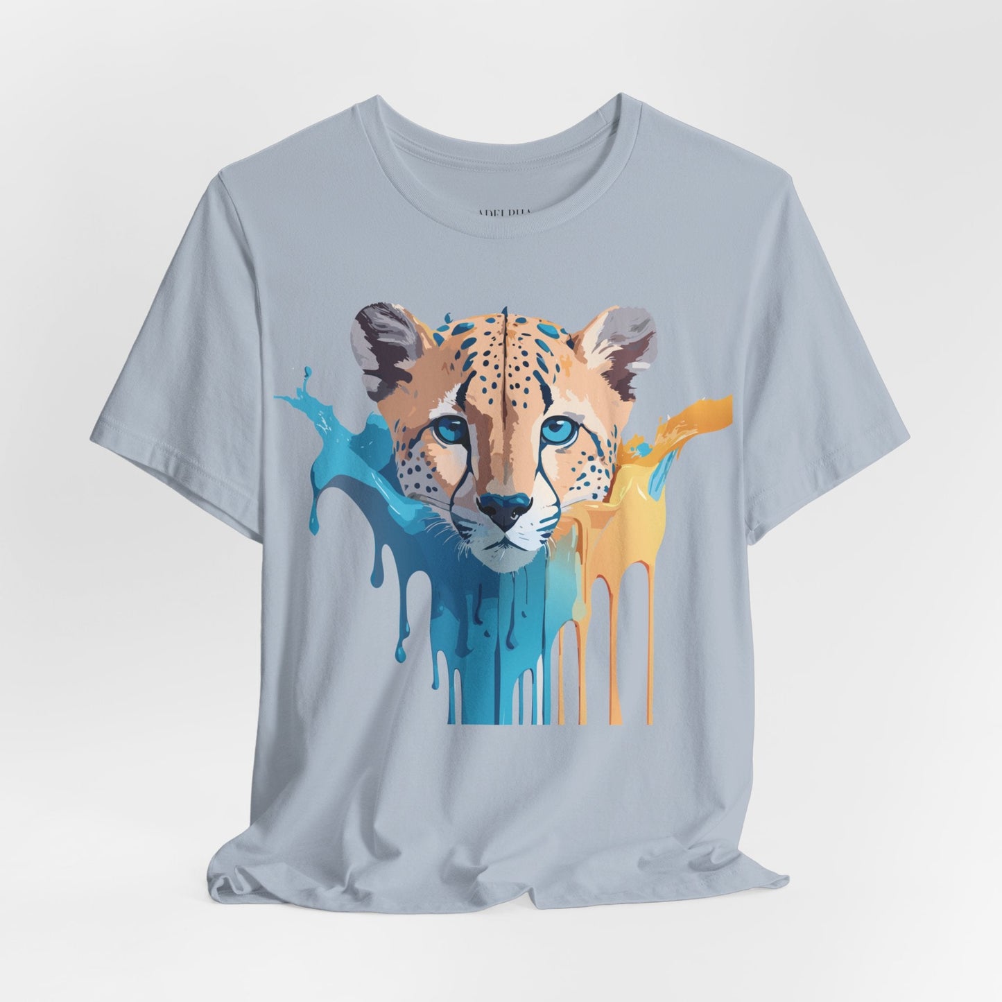Adelpha Cheetah Graphic Jersey Tee Unisex Short Sleeve Art Design