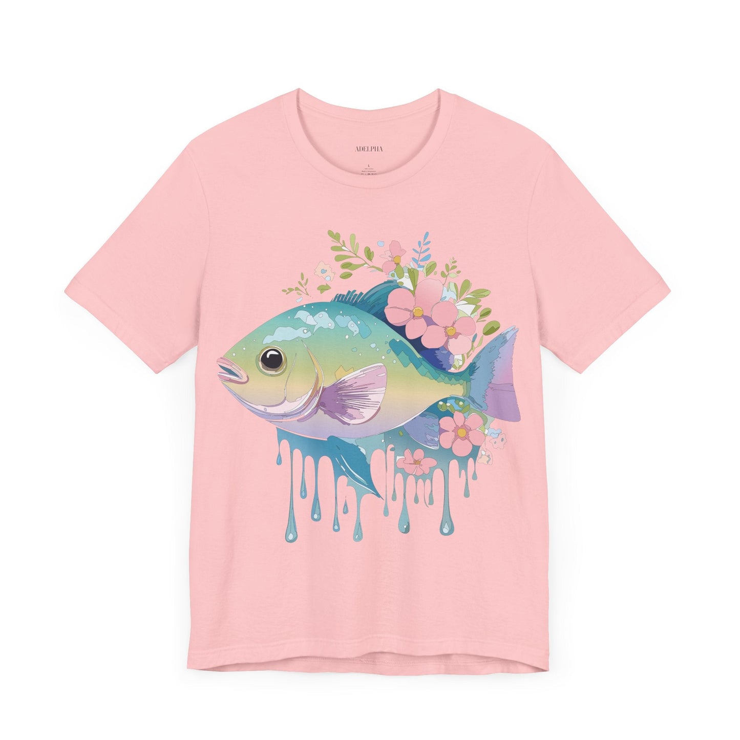 Fish Graphic Unisex 100 Cotton Vintage Artwork Tee 1