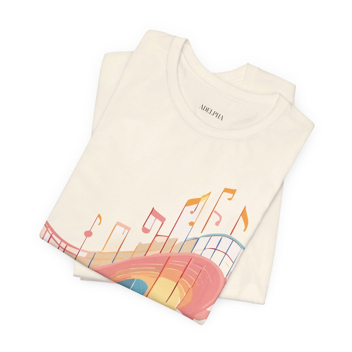 Adelpha Music T Shirt Unisex Graphic Tee Vintage Art Design Jersey Short Sleeve Premium