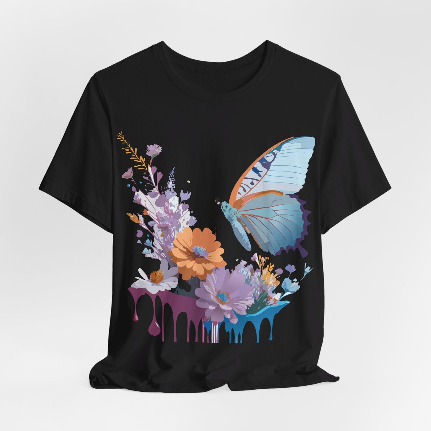 Butterfly Graphic Tee Unisex Jersey Short Sleeve Vintage Inspired Adelpha Art
