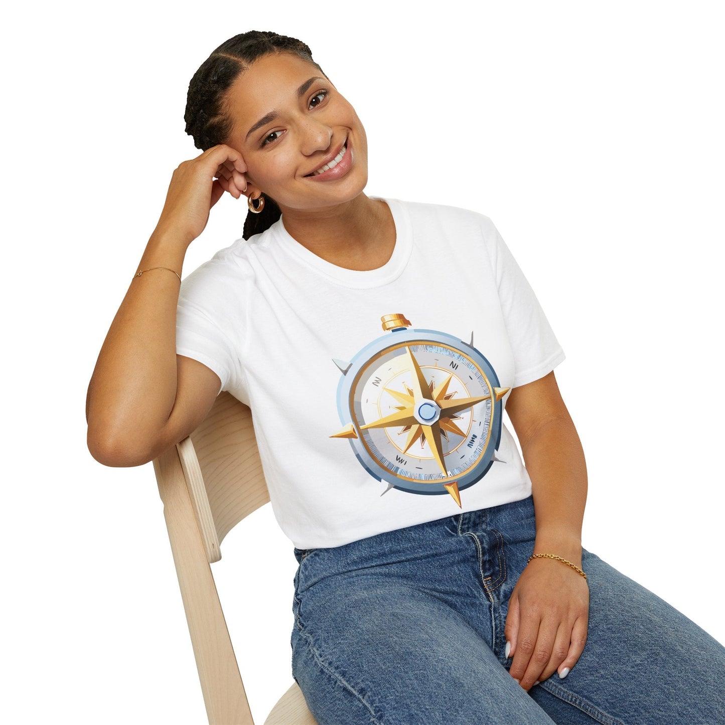 Compass Navigator Graphic Tee Unisex 100 Cotton 15