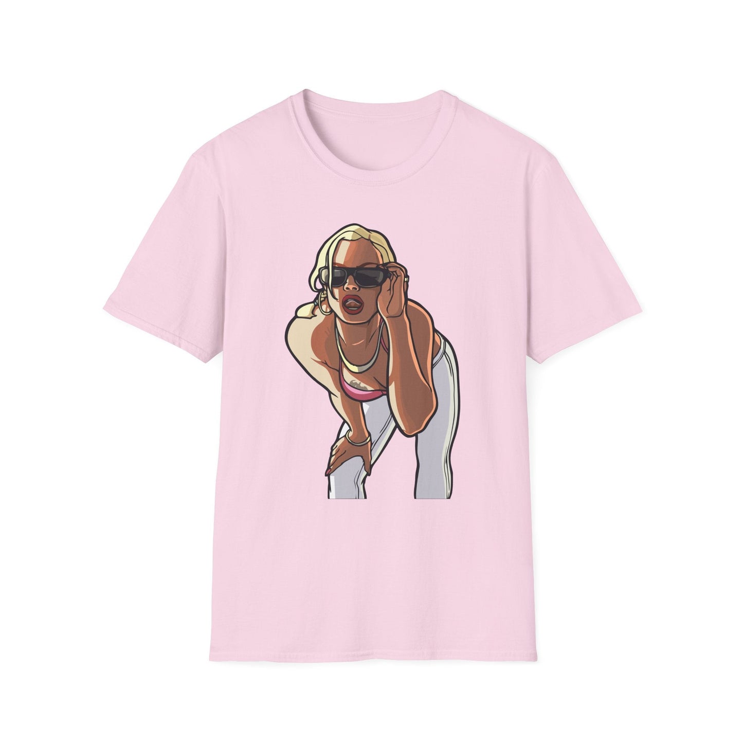 Cartoon Animation T Shirt Funny Tee Unisex Gildan Softstyle 64000 100 Percent Ring Spun Cotton