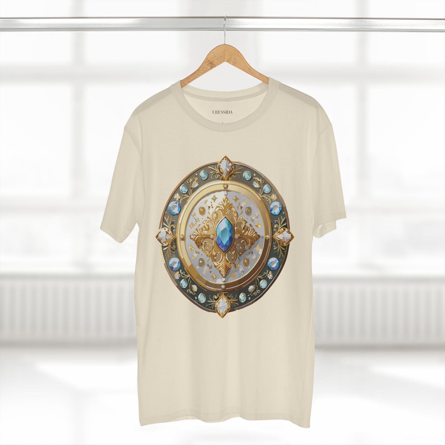 Medallion Graphic T-Shirt Unisex 100 Cotton With Gold Art Design Medal Tee 18