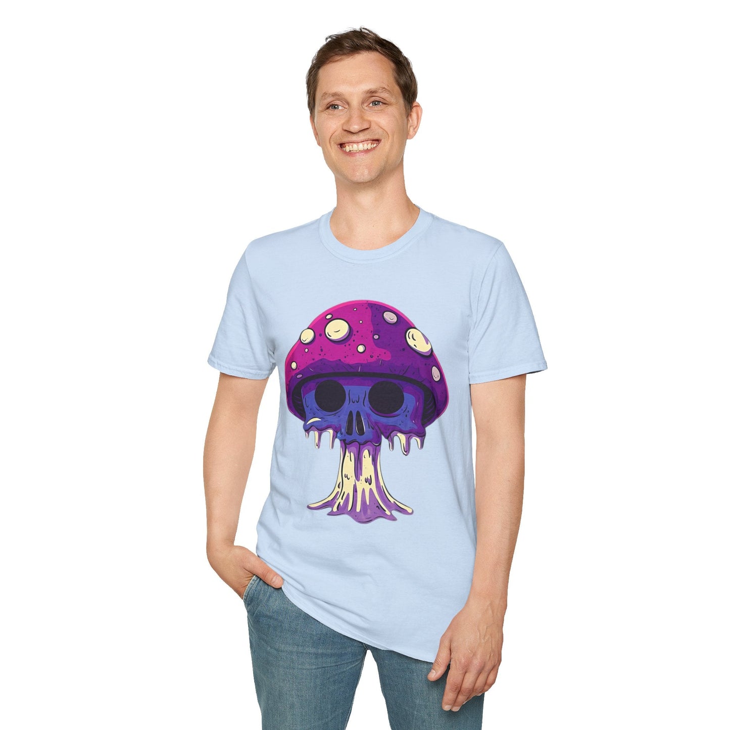 Mashroom Tee Shirt Unisex Funny Mashroom Graphic Softstyle Tee Gildan 64000 Quality Cotton