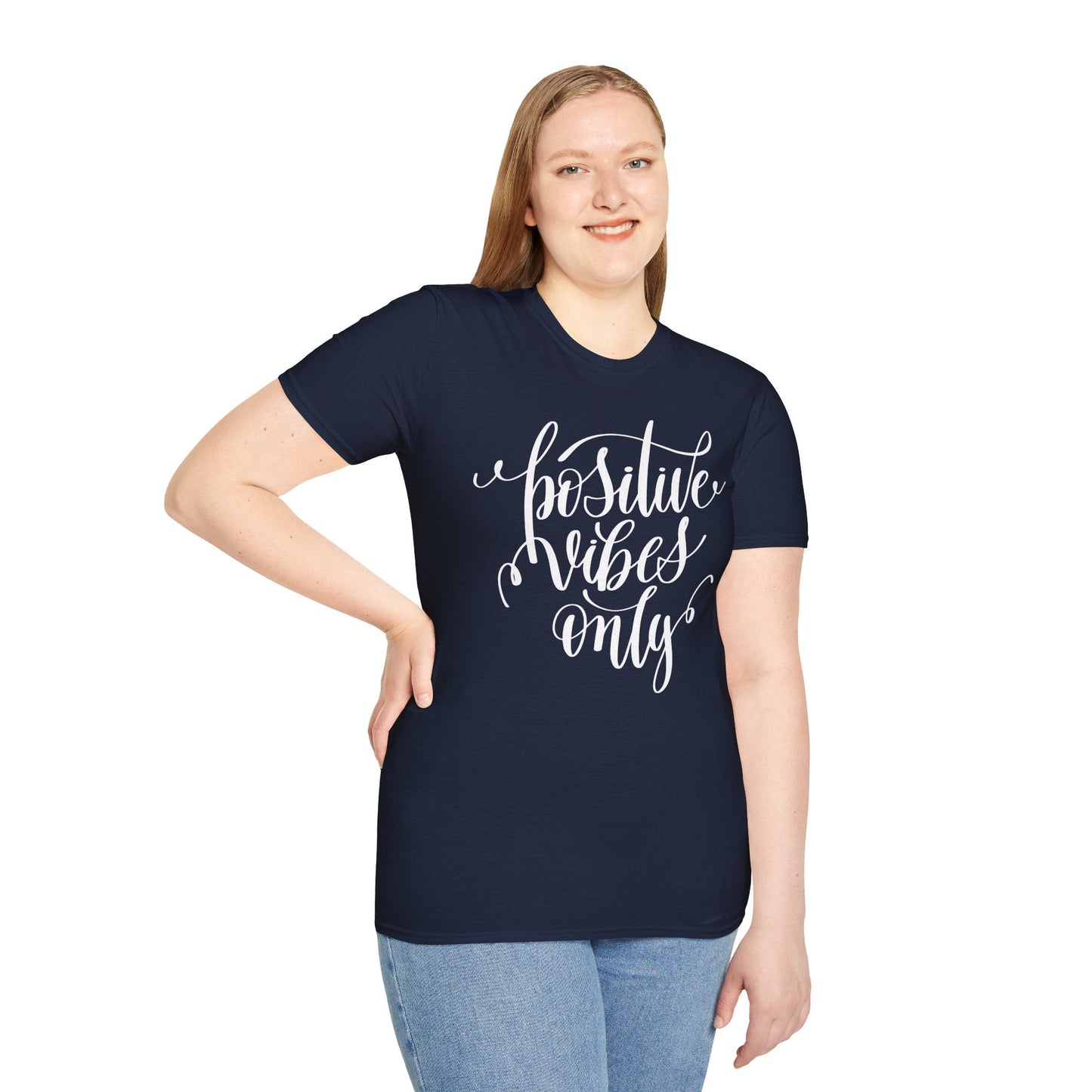 Positive Slogan T Shirts With Positive Words Unisex Short Sleeve Tee Gildan Softstyle 64000 Ring Spun Cotton