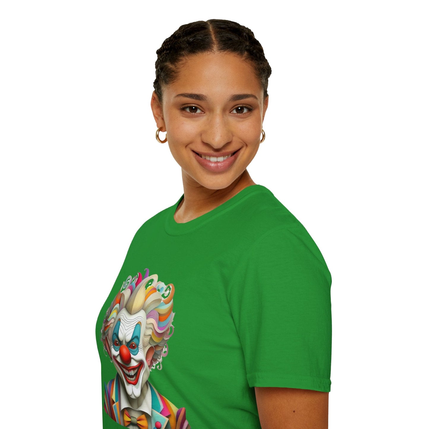 Clown Shirt Unisex T Shirt With Funny Man Circus Motif And Scary Man Design Graphic Print