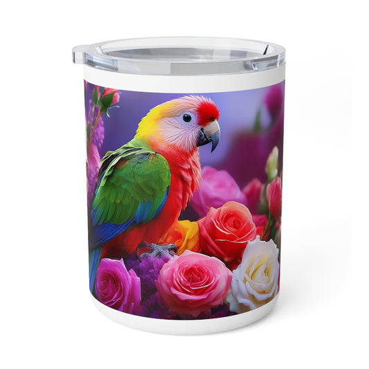 24 Art Design Insulated Coffee Mug Clear Lid 10oz Insulated Coffee Mug 10oz