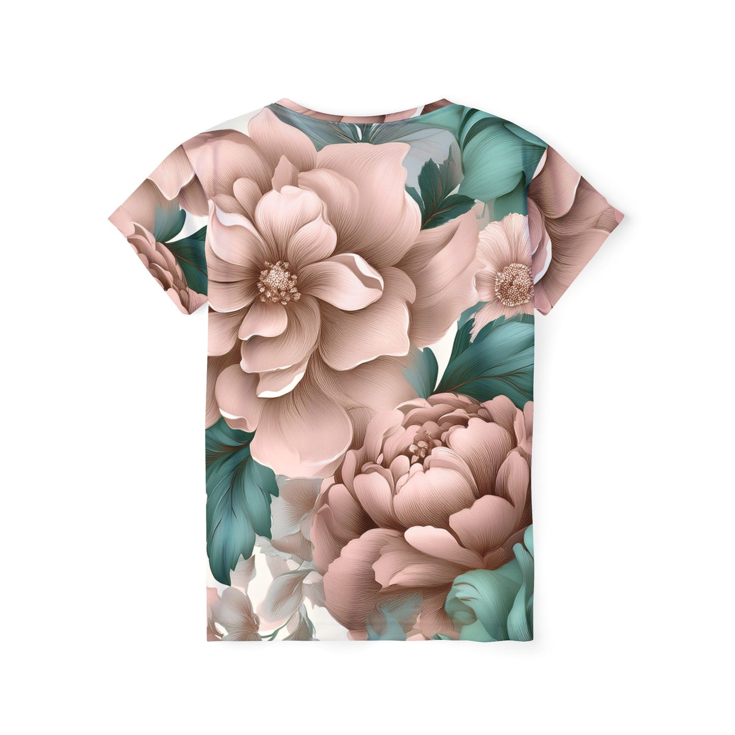 Women Poly T-Shirt with Floral Print