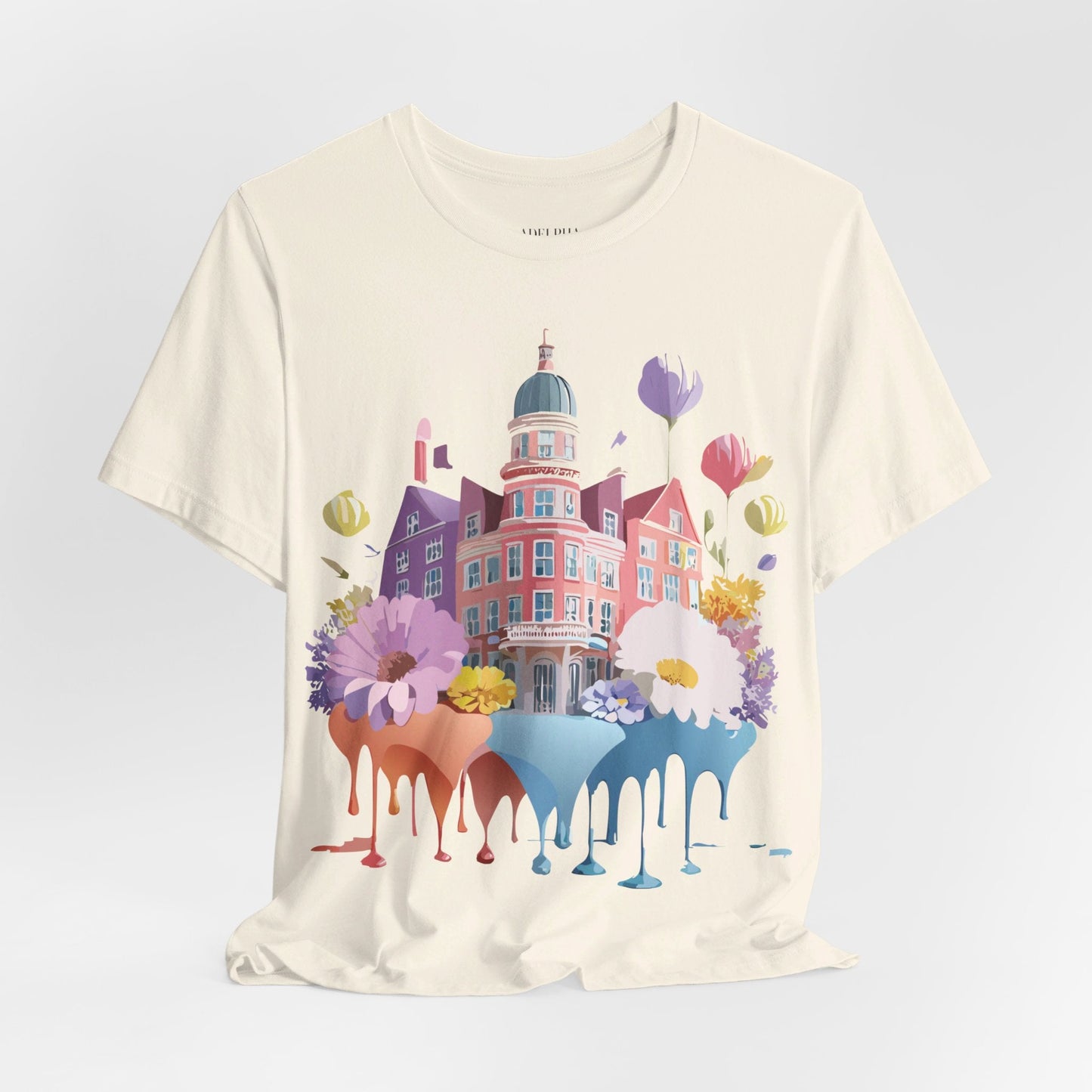 Unisex Graphic T Shirt With Adelpha Artwork Vintage Amsterdam Design Short Sleeve