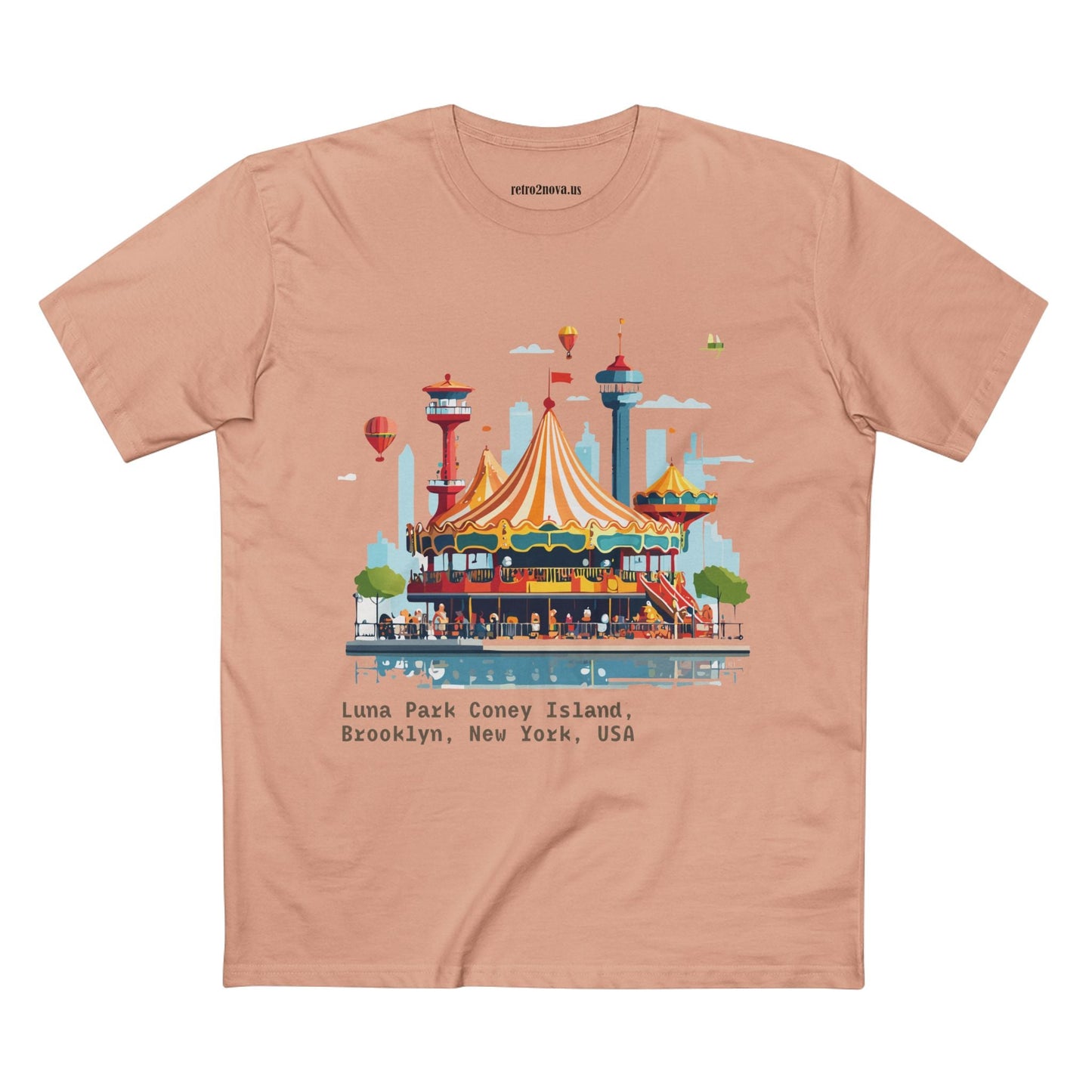 Travel Shirt Brooklyn Shirt Unisex Premium Cotton Tee With Original Art Design TT15