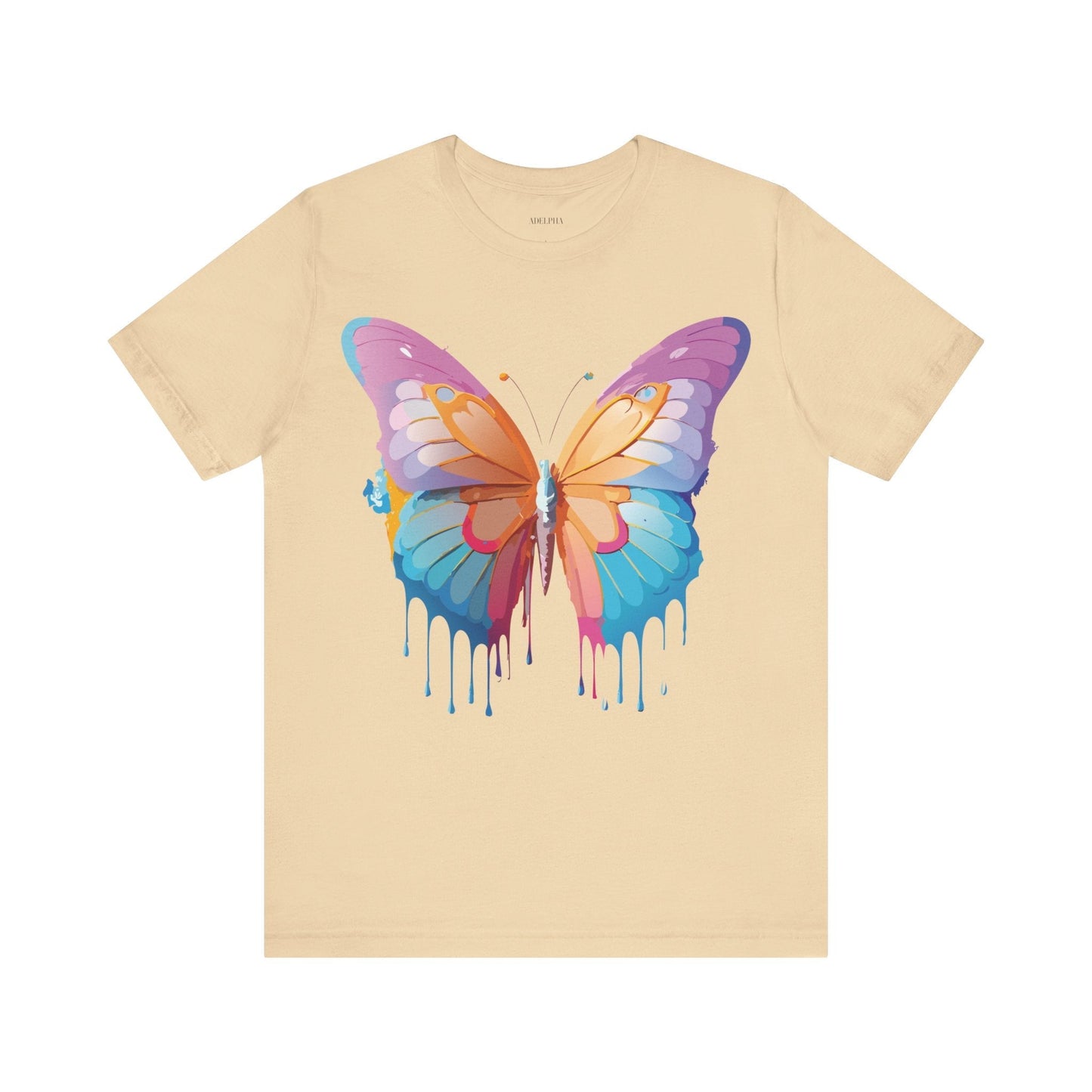 Butterfly Graphic Unisex 100 Cotton Lightweight Vintage Design Jersey Tee 91