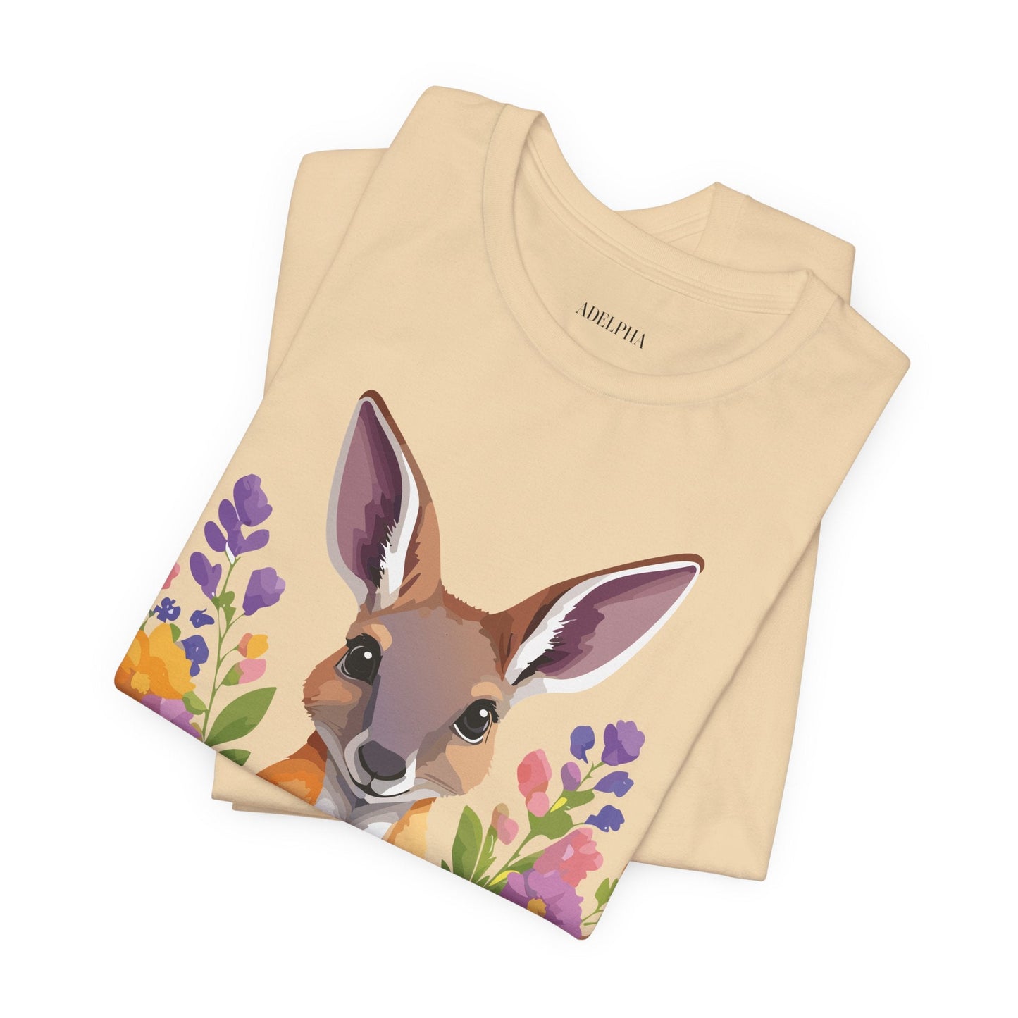 Kangaroo Graphic Unisex 100 Cotton Vintage Animal Artwork Tee 2