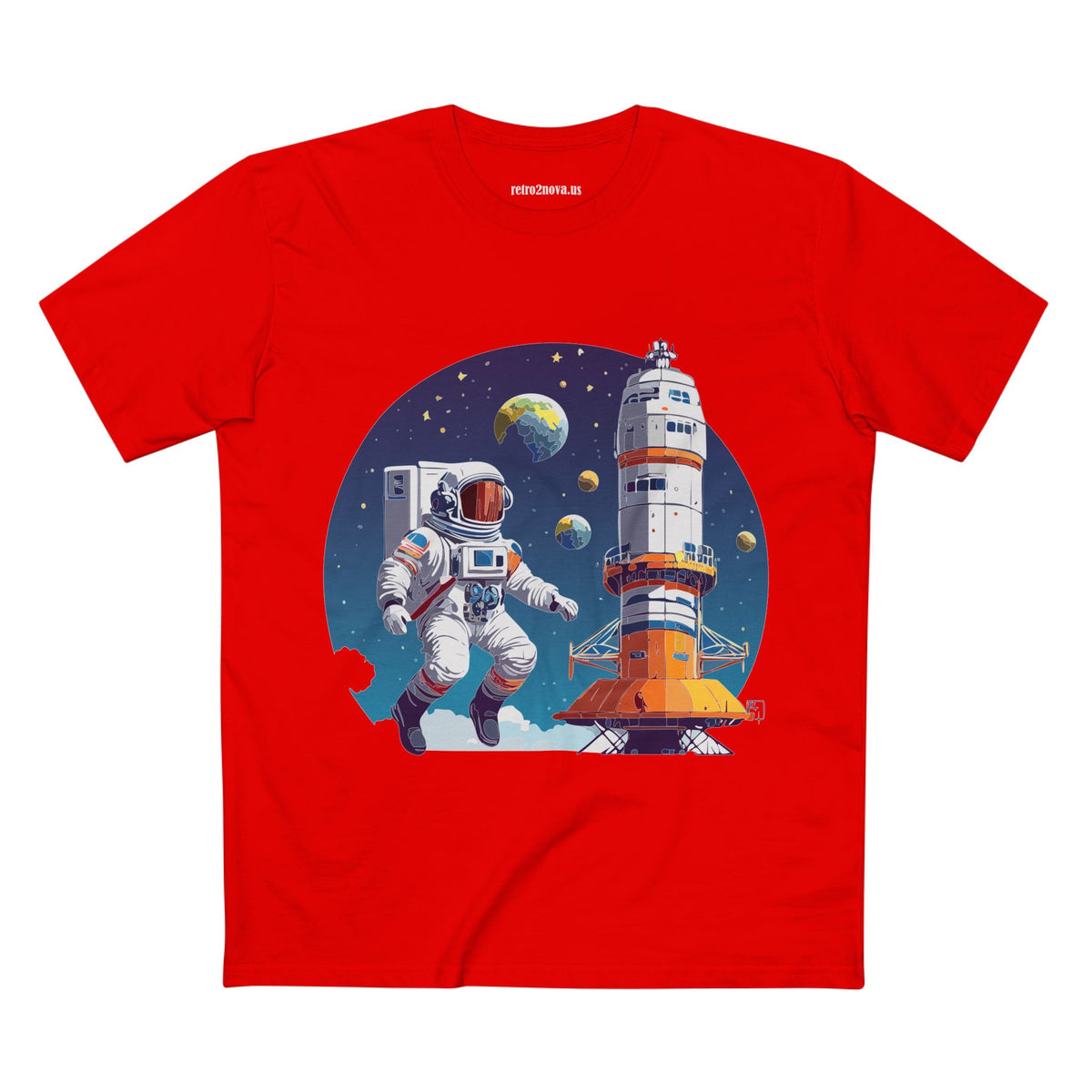 Cosmos Astronaut Graphic Tee Staple Unisex 100 Cotton Tee Shirt - CS-36