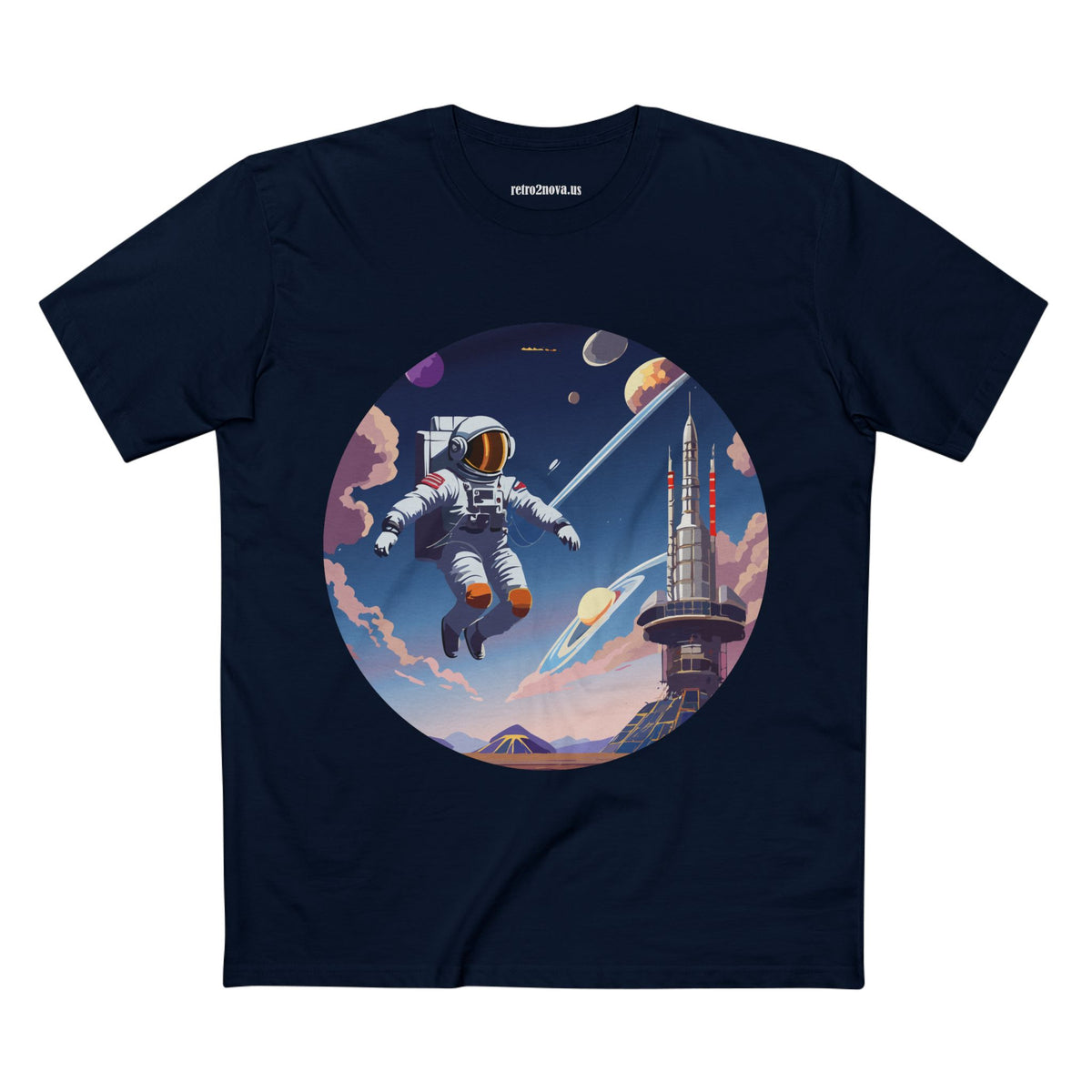 Cosmos Astronaut Graphic Tee Staple Unisex 100 Cotton Tee Shirt - CS-30