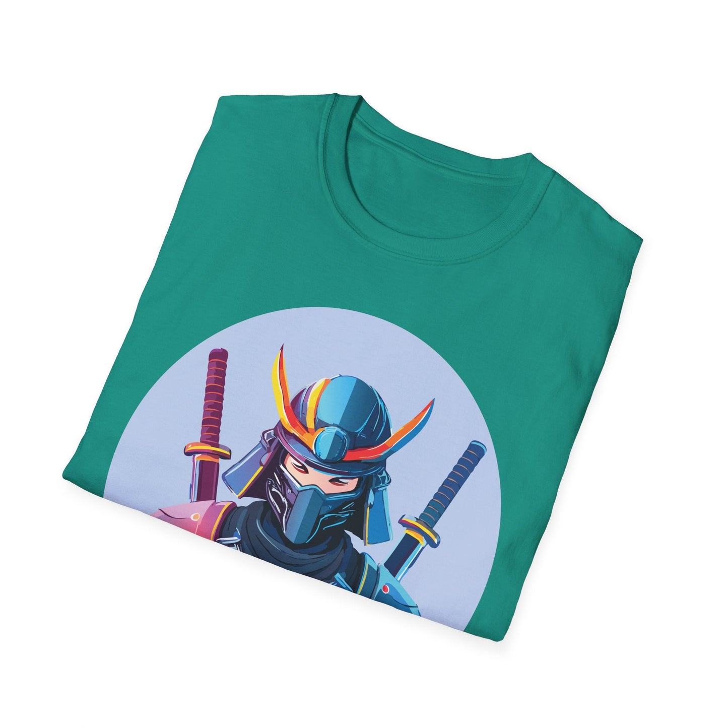 Samurai T Shirt Unisex Softstyle Gildan 64000 Breathable Cotton Tee For Everyday Wear