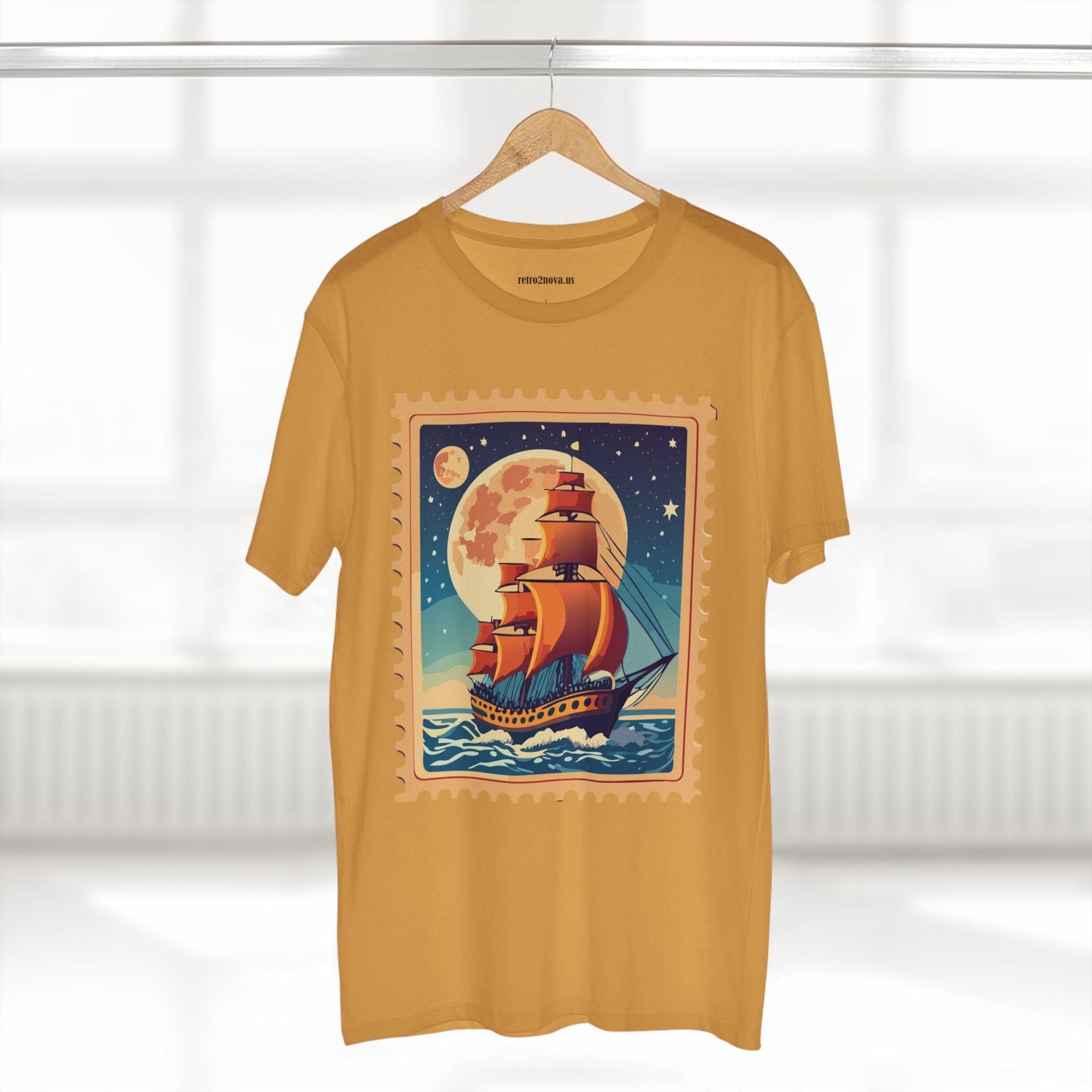 Postage Stamp Shirt Unisex Premium Cotton Tee With Original Art Design Retro2Nova