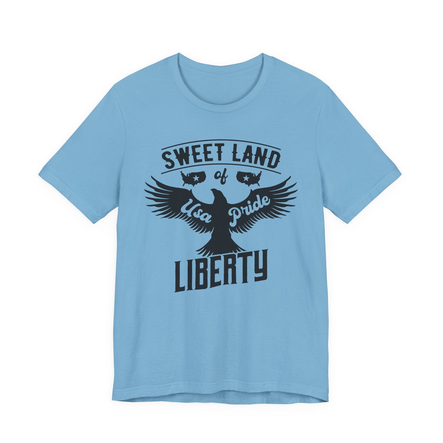 Liberty Eagle Graphic Unisex Cotton T-Shirt a4