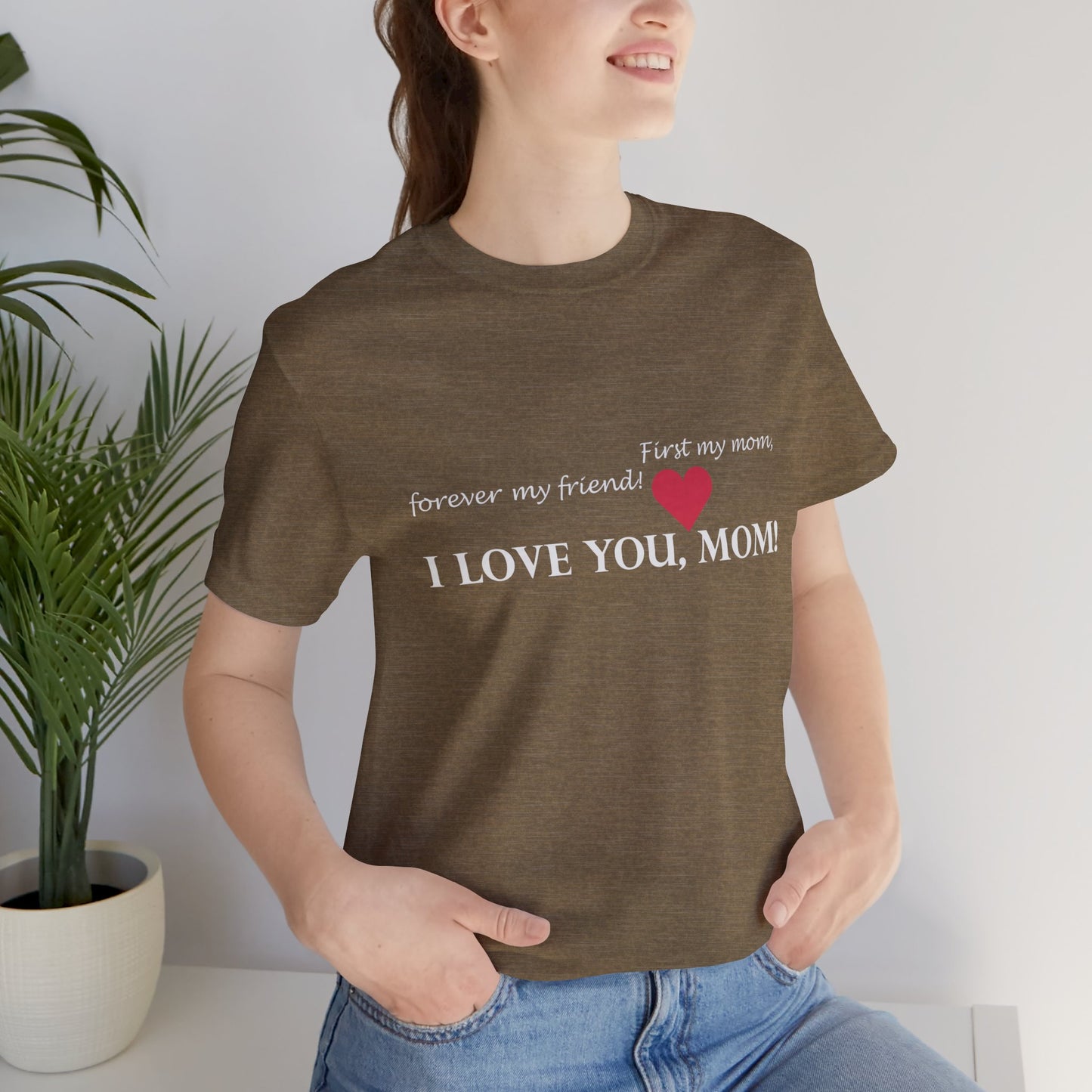 T-shirt unisexe en coton avec signature de maman