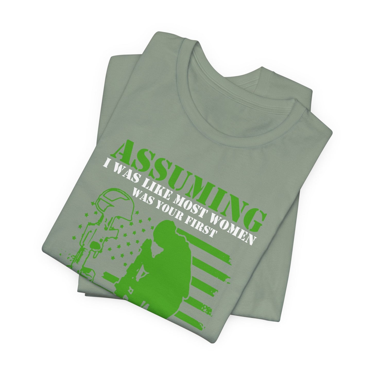 Army Veteran Patriotic Graphic Design Unisex Cotton T-Shirt v45