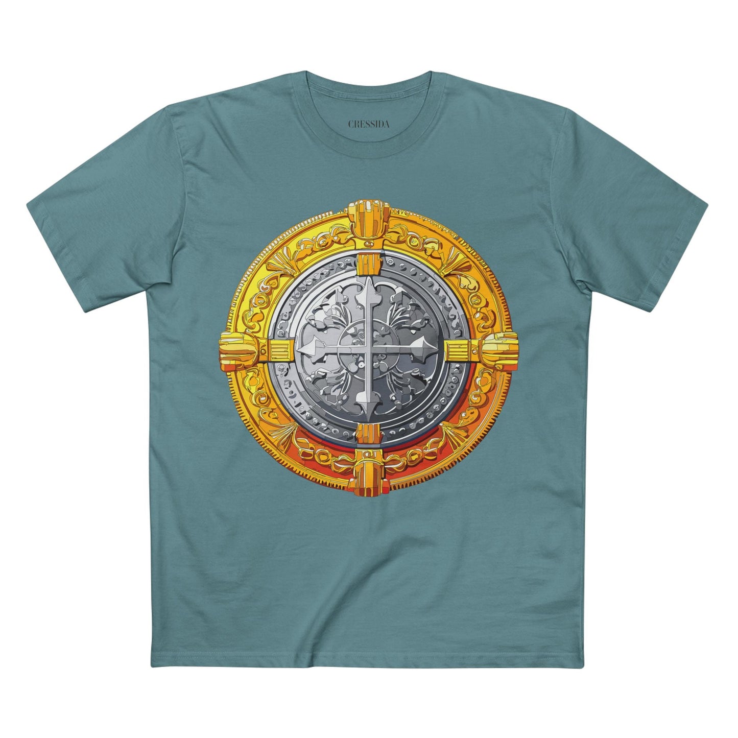Antique Gold Coin Graphic Design T-Shirt Unisex 100 Cotton With Golden Print Artwork Tee 14