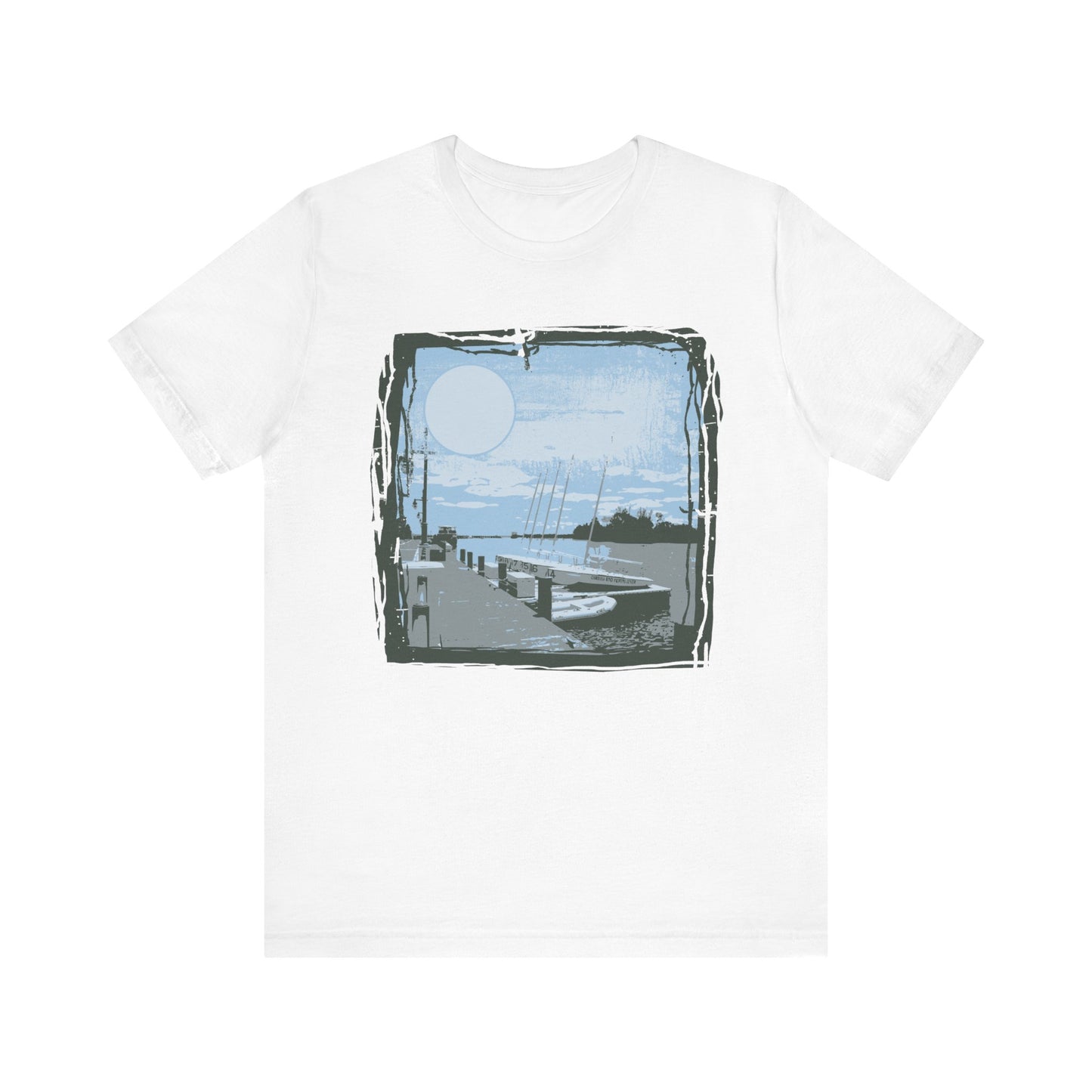 Yacht Club Retro Poster Graphic Design Tee, Yacht Club Shirt, Vintage Tees, Art Design T-Shirt, Graphic Tee, Retro Art Shirts