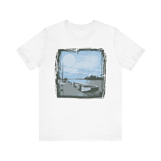 Yacht Club Retro Poster Graphic Design Tee, Yacht Club Shirt, Vintage Tees, Art Design T-Shirt, Graphic Tee, Retro Art Shirts