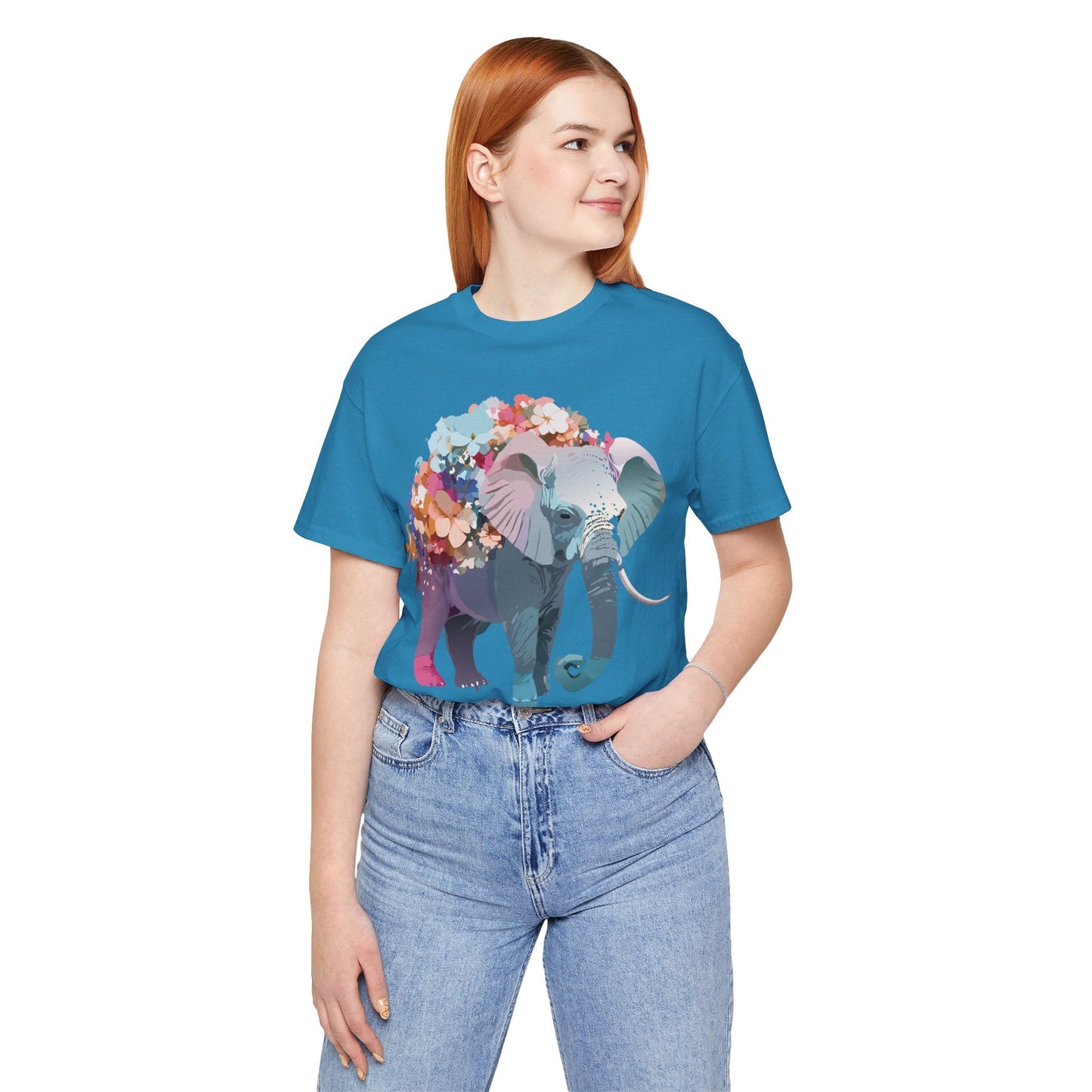 Elephant Graphic T Shirt Unisex Vintage Inspired Adelpha Artwork Short Sleeve Tee