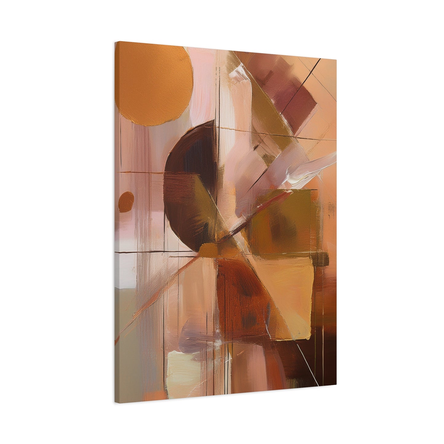 Abstract Geometric Painting Print Canvas 20x24,20x30,24x30 24x32,24x36,30x40 32x48,36x48,40x60 Pine-Wood Inner Frame ABS-50