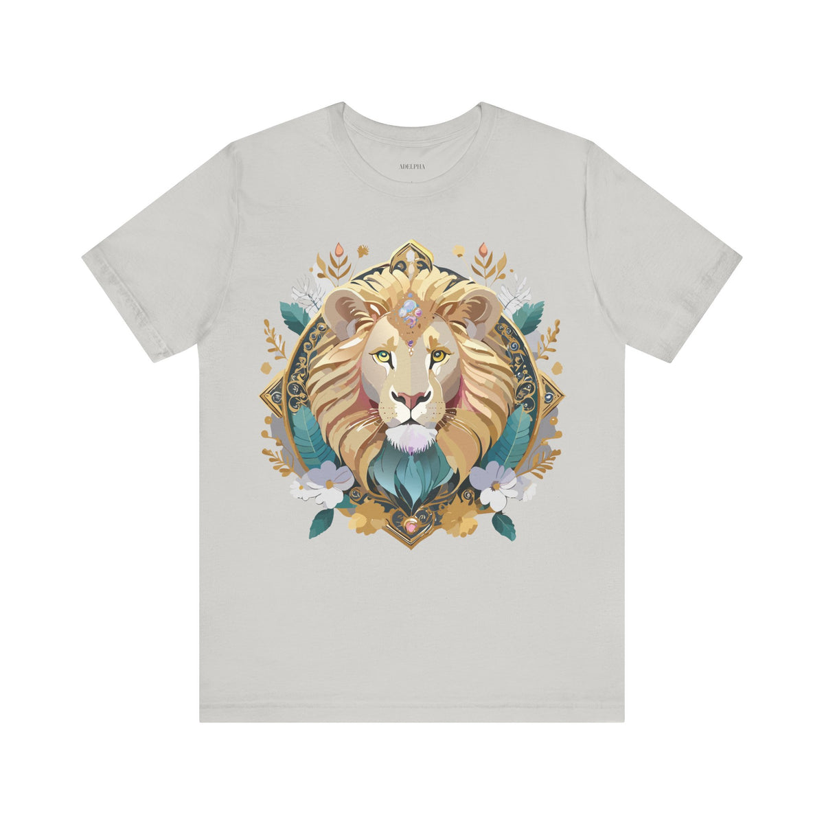 Medallion Graphic Unisex Cotton Bella+Canvas Tee with Art Design d36