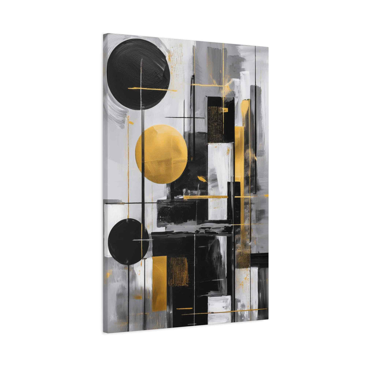 Black Abstract Painting Print Canvas 20x24,20x30,24x30, 24x32,24x36,30x40, 32x48,36x48,40x60 Pine-Wood Inner Frame ABS-21