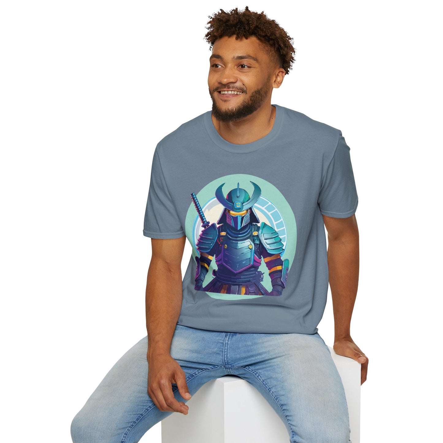 Samurai T Shirt Unisex Softstyle Tee Gildan 64000 Lightweight Ring Spun Cotton Everyday Comfort