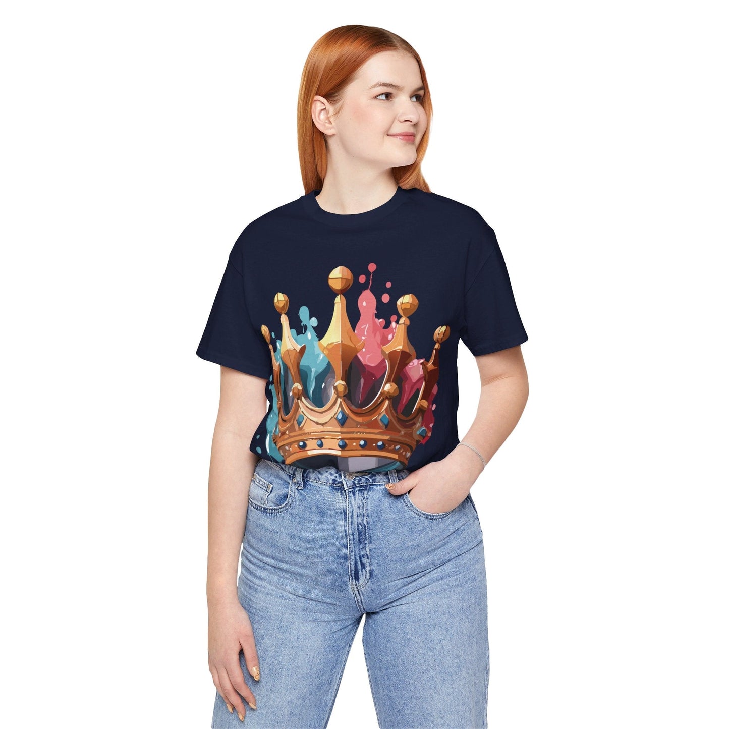 Adelpha Graphic Tee Crown Shirt Unisex Vintage Artwork Premium Casual Everyday Wear T Shirt
