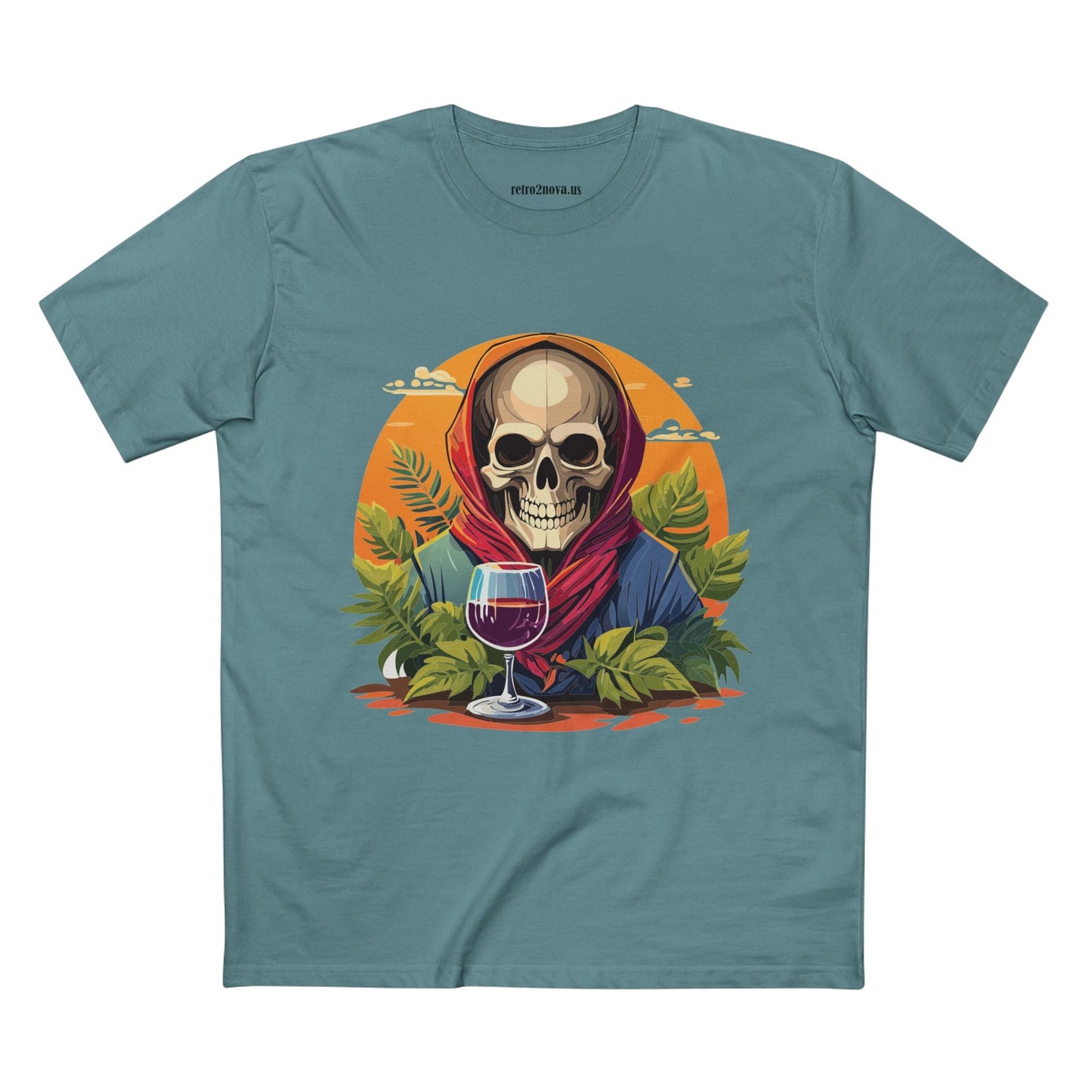 Skull Shirt Skeleton Shirt SS22 Unisex Premium Cotton Tee With Original Art Design Retro2Nova