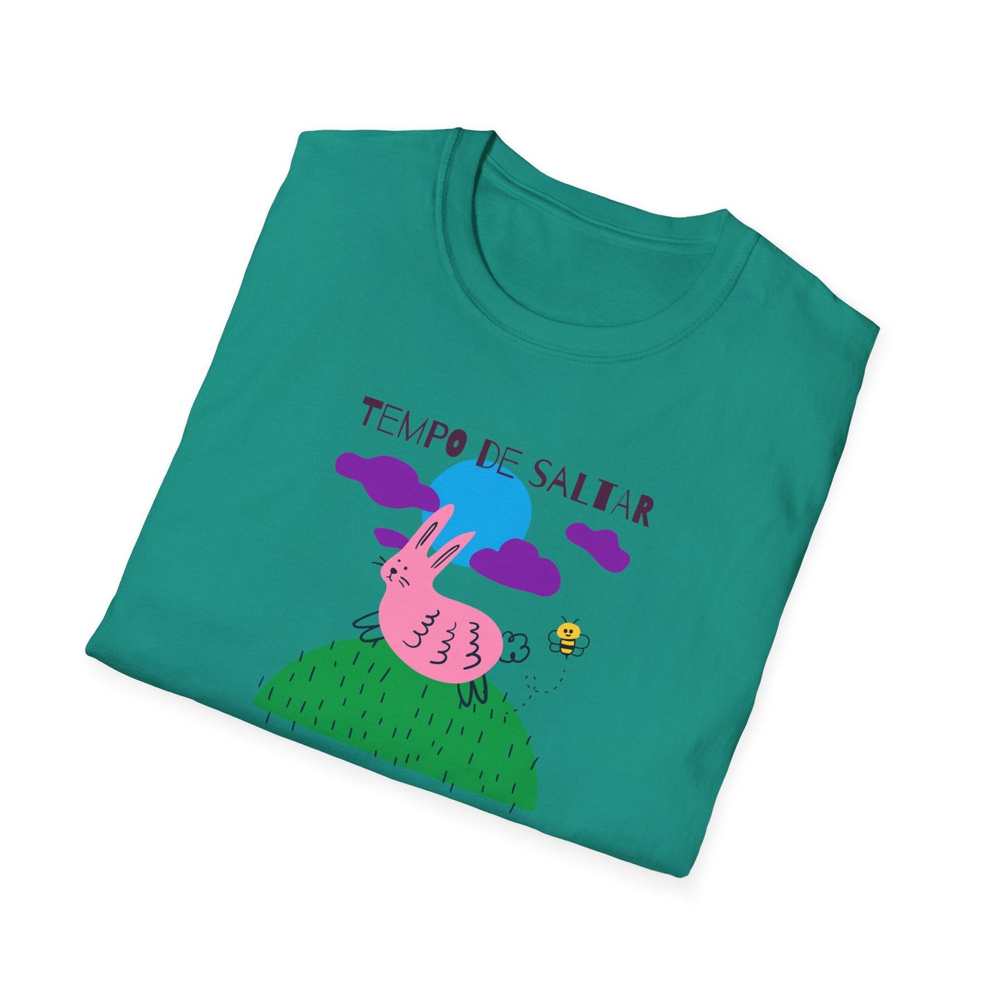 Funny Easter T Shirt Unisex Softstyle 64000 Art Design With Easter Prints 100 Percent Ring Spun Cotton