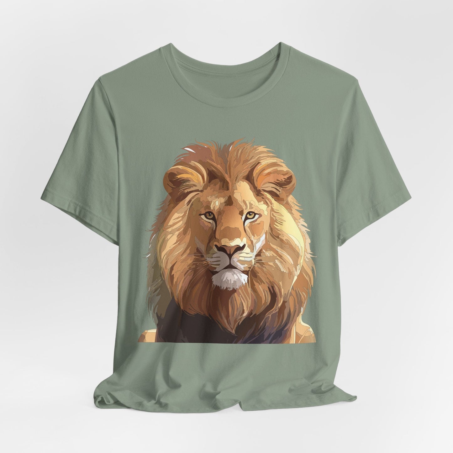 Unisex Animal Art Tee Shirt With Wild Animals Design Gildan 64000 Softstyle Cotton